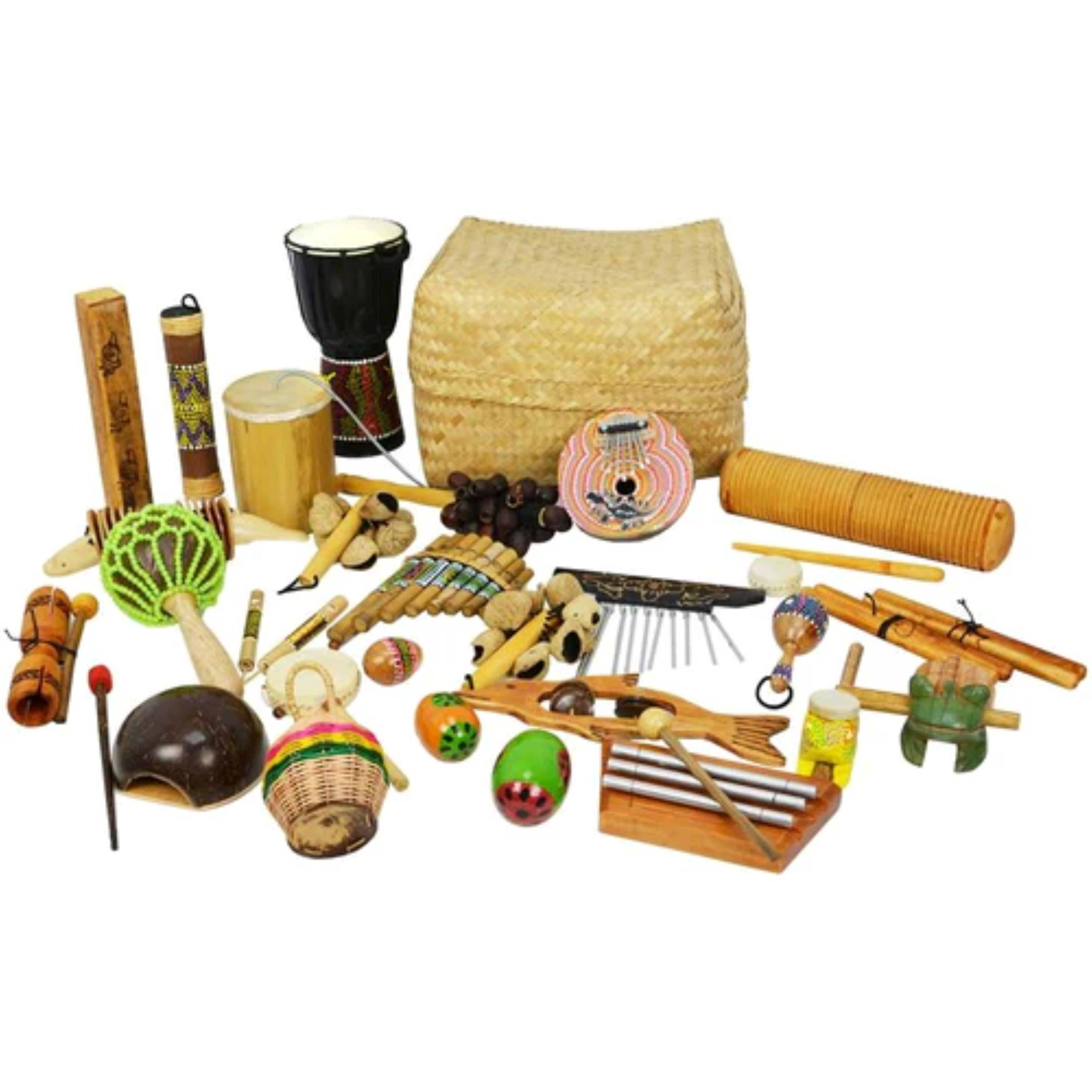 30pl Multicultural Percussion Basket