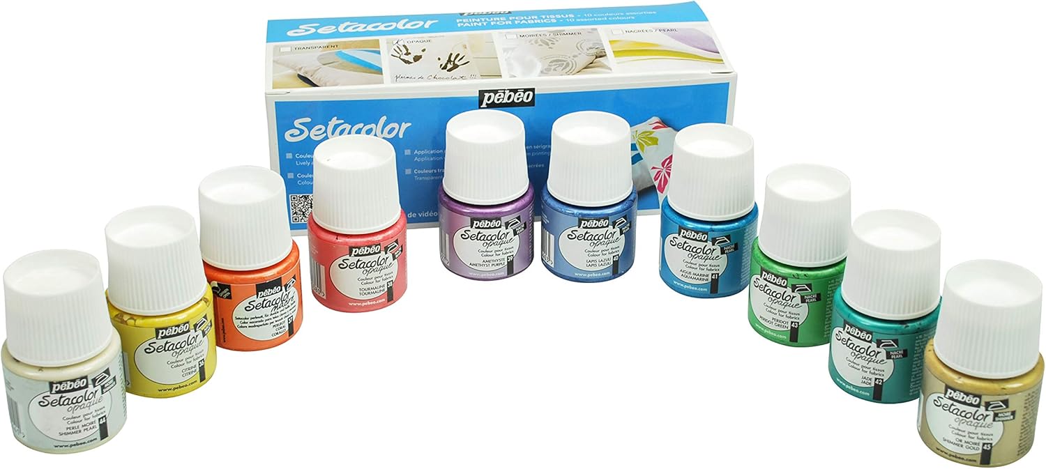 Pebeo Setacolor Light Fabrics 10x45m Ass