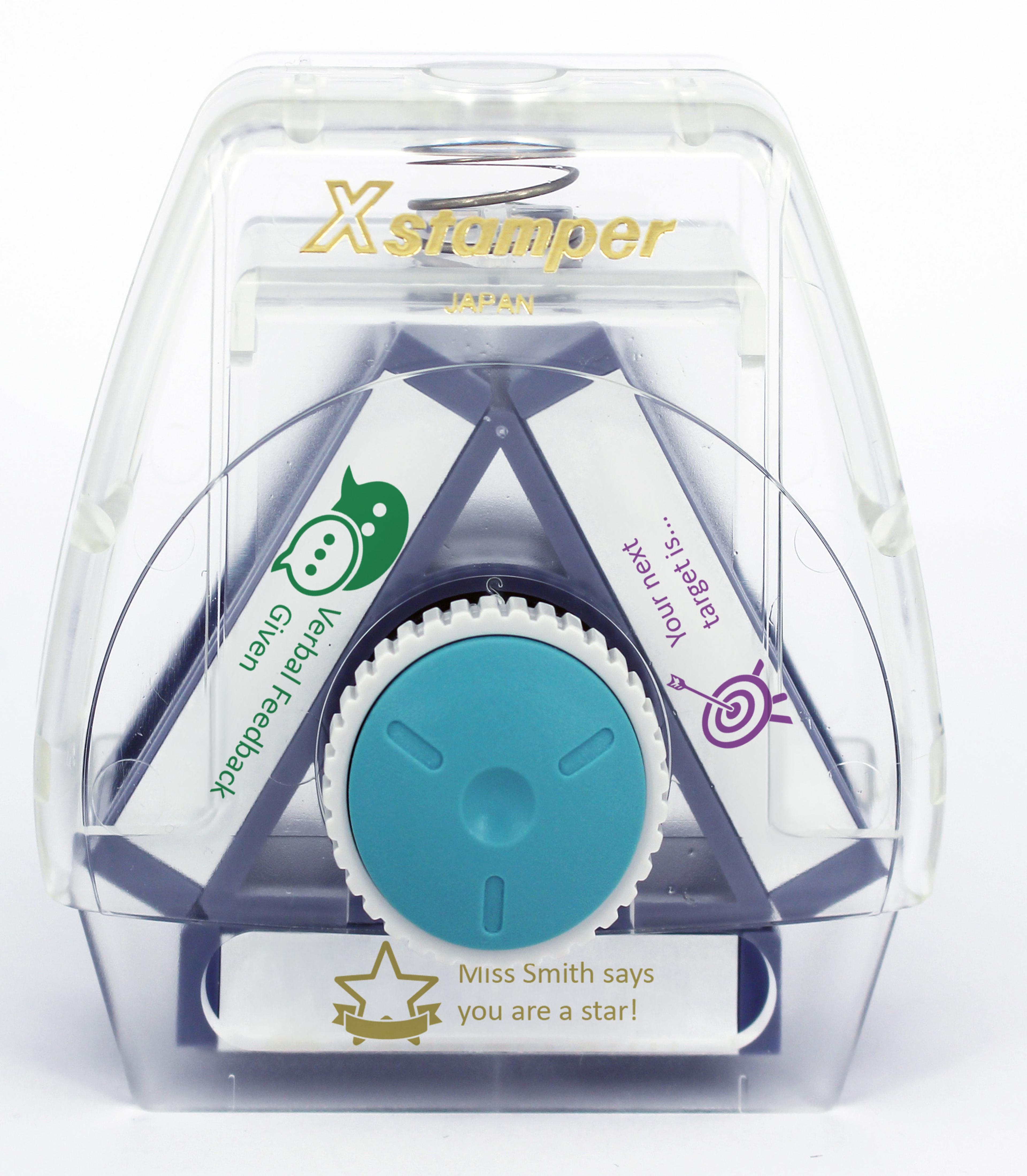 Xstamper 3 in 1 Stamp - Verbal Feedback, Shining Star and Target Met