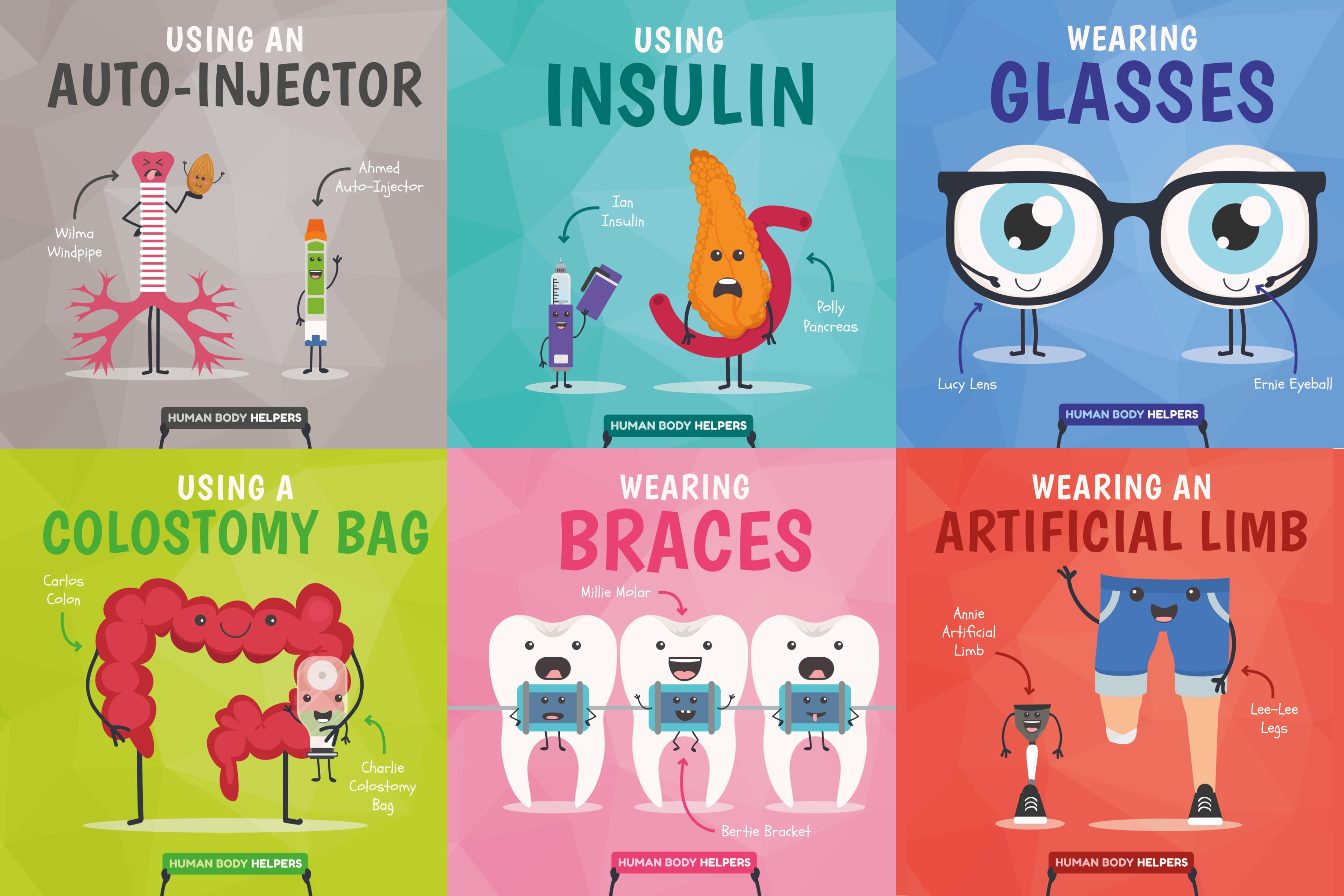 Human Body Helpers - Pack of 6