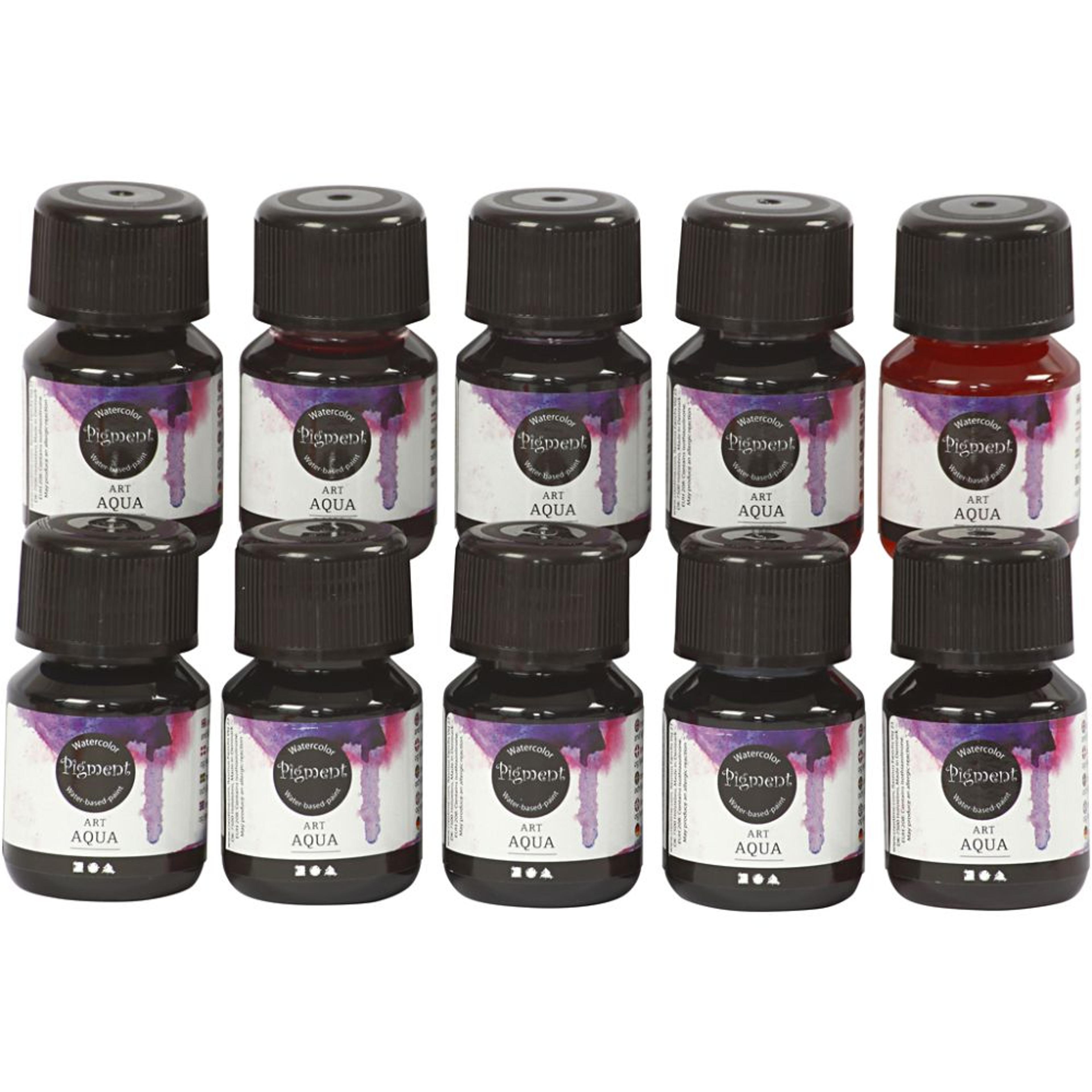 Liquid WaterColours 30ml - Assorted - Pack of 10