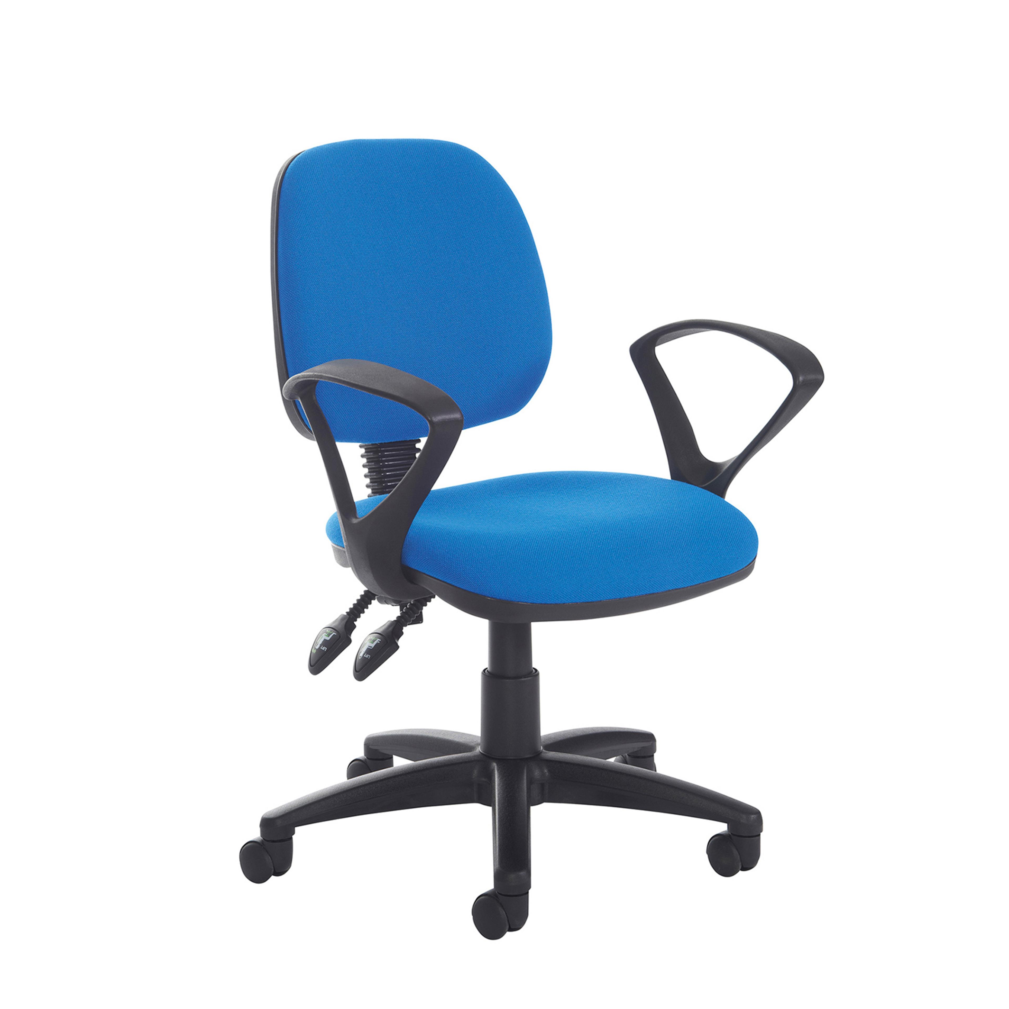 Jota Medium Back Operator Chair with Fixed arms and seat slide - Band A