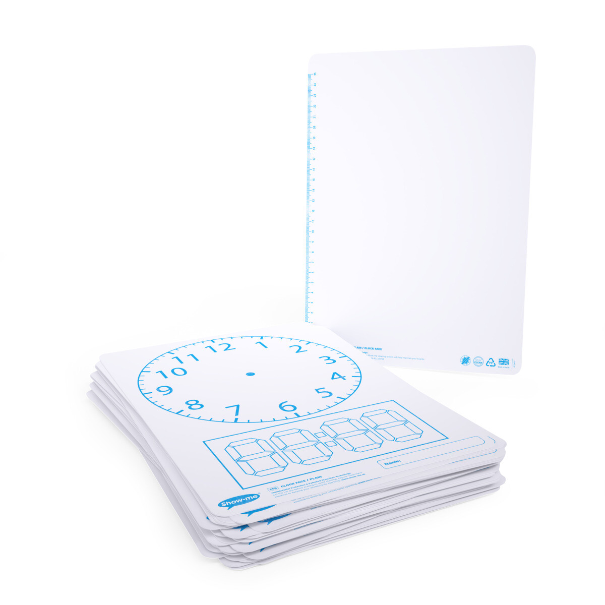 A4 Clock Face Whiteboard Pk35
