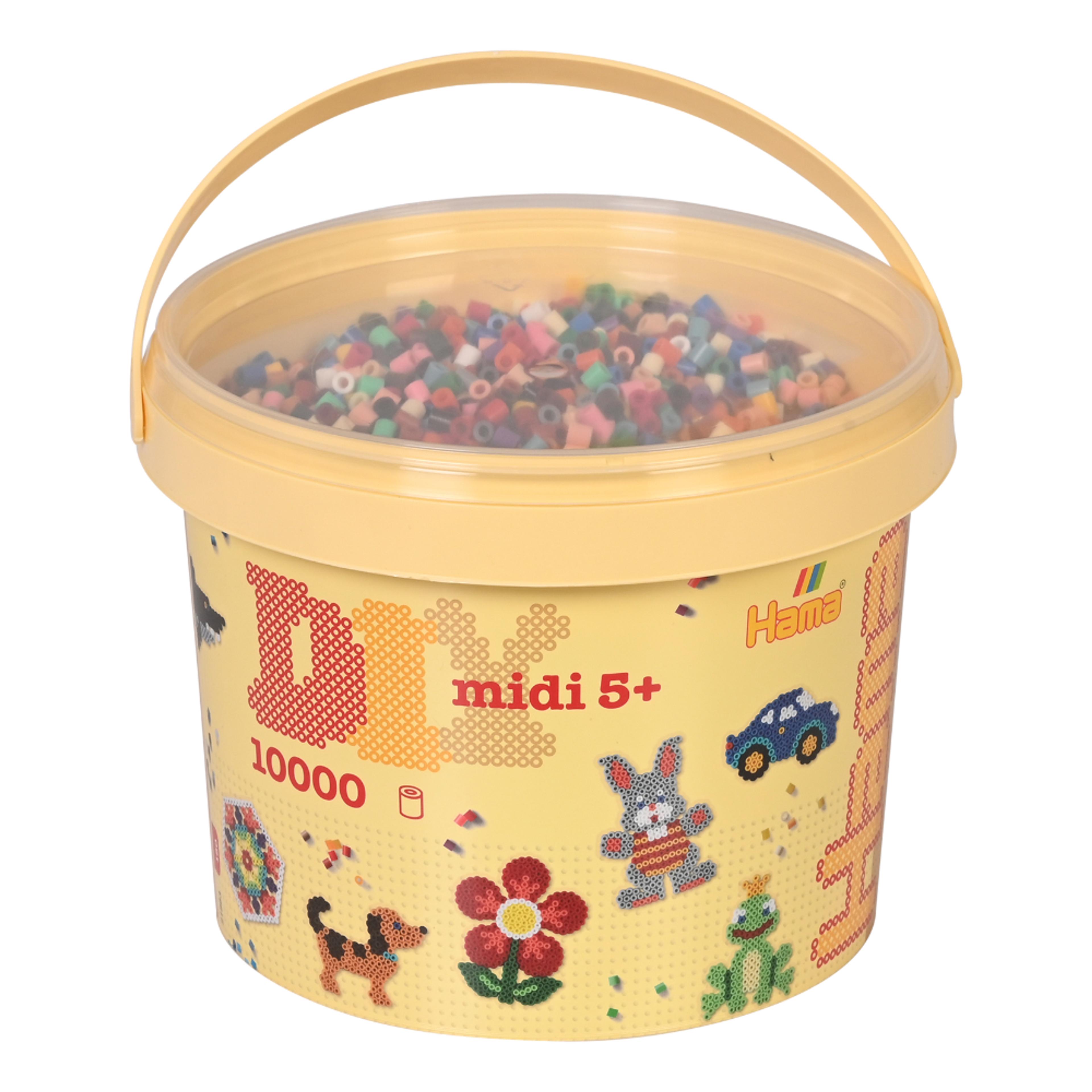 Hama 10,000 Beads & 5 Pegboards Bucket Set