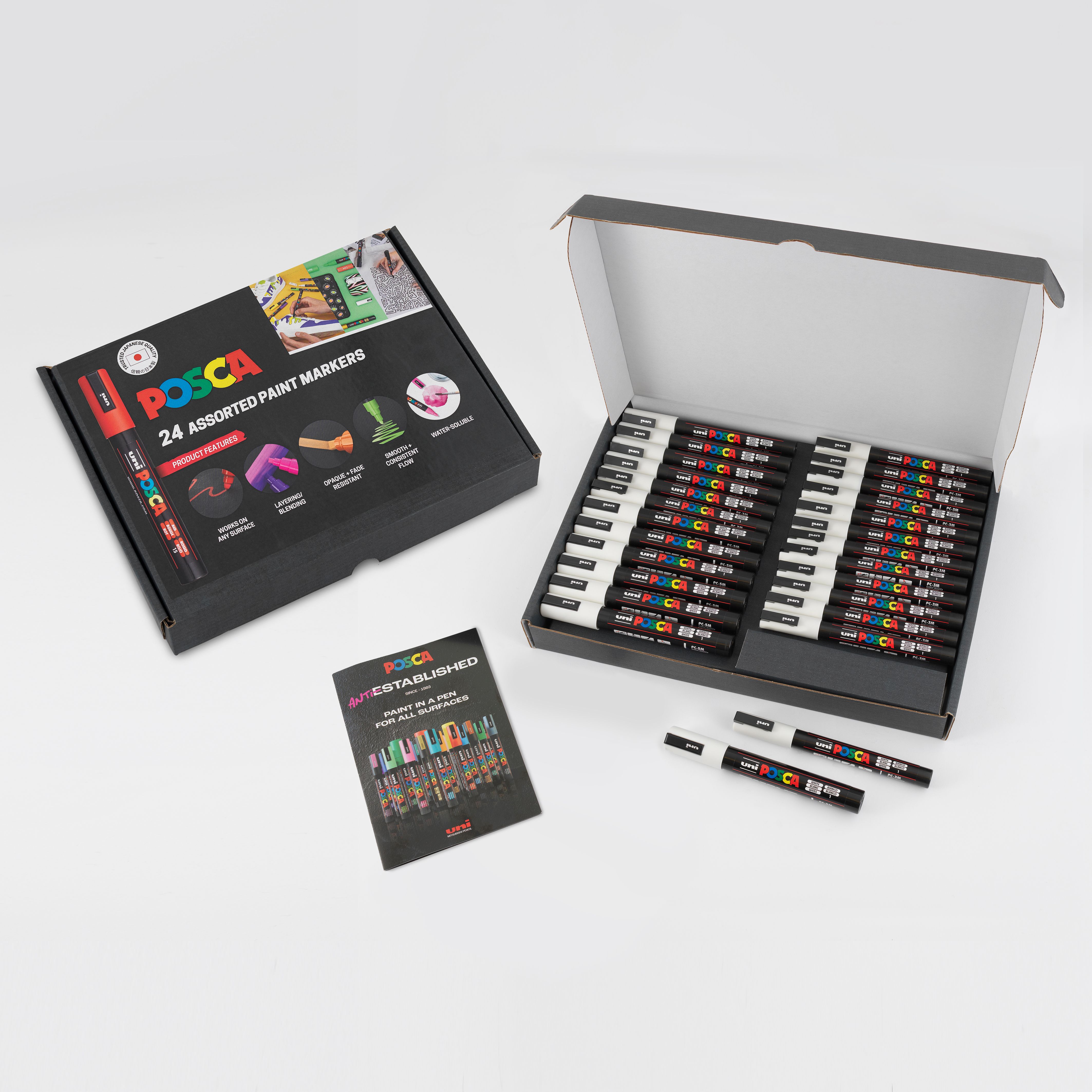 POSCA Paint Markers PC-3M PC-5M Pk24