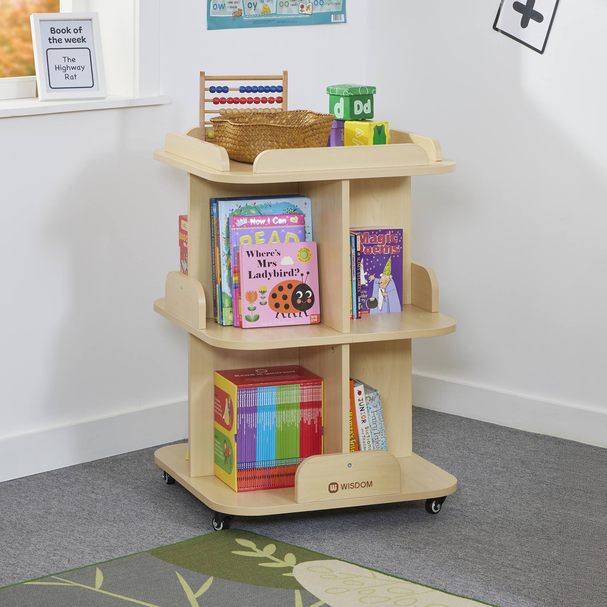 Mobile 4-way Book Stand