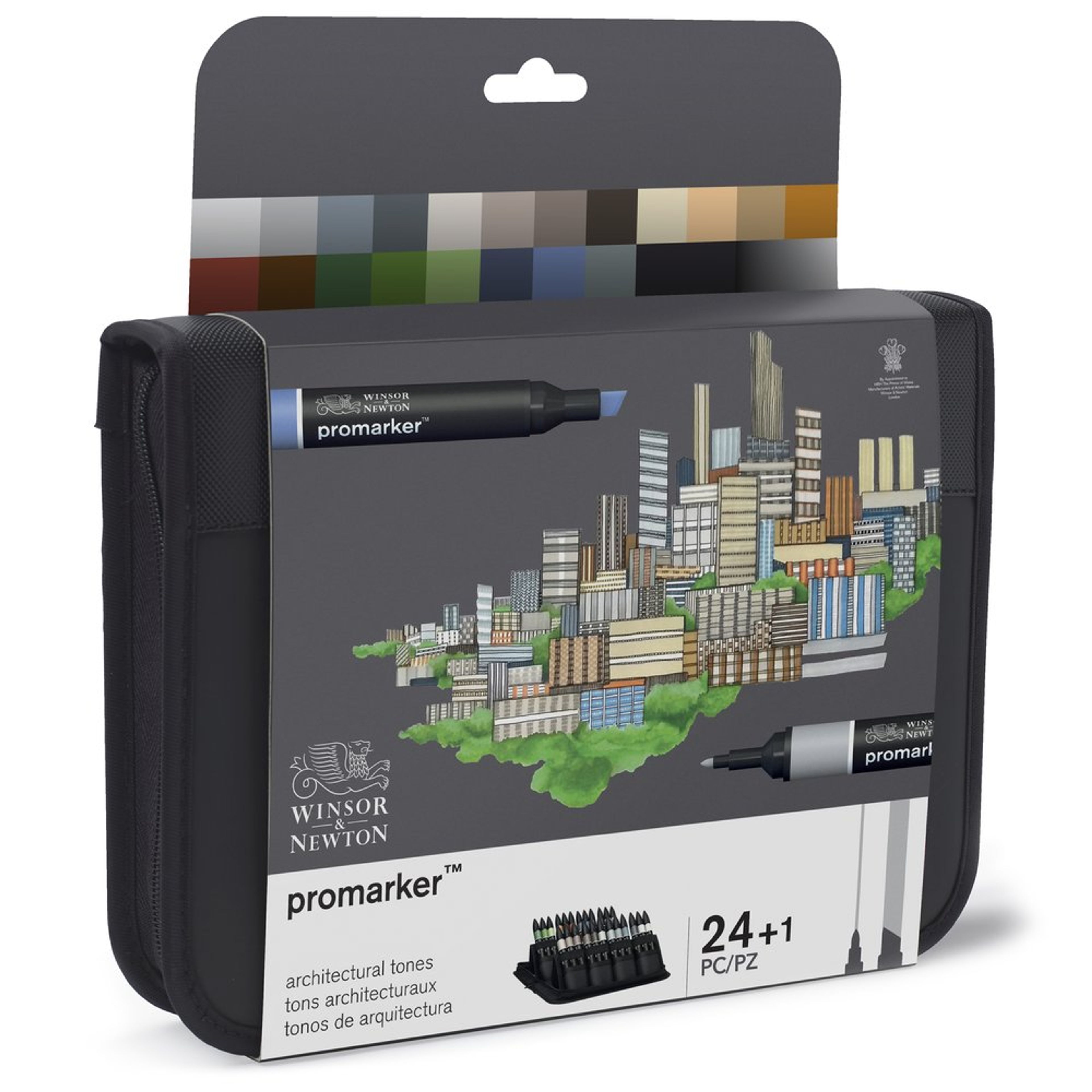 Winsor & Newton Promarker - Architectural Tones Wallet - Pack of 24 (+1 FREE)