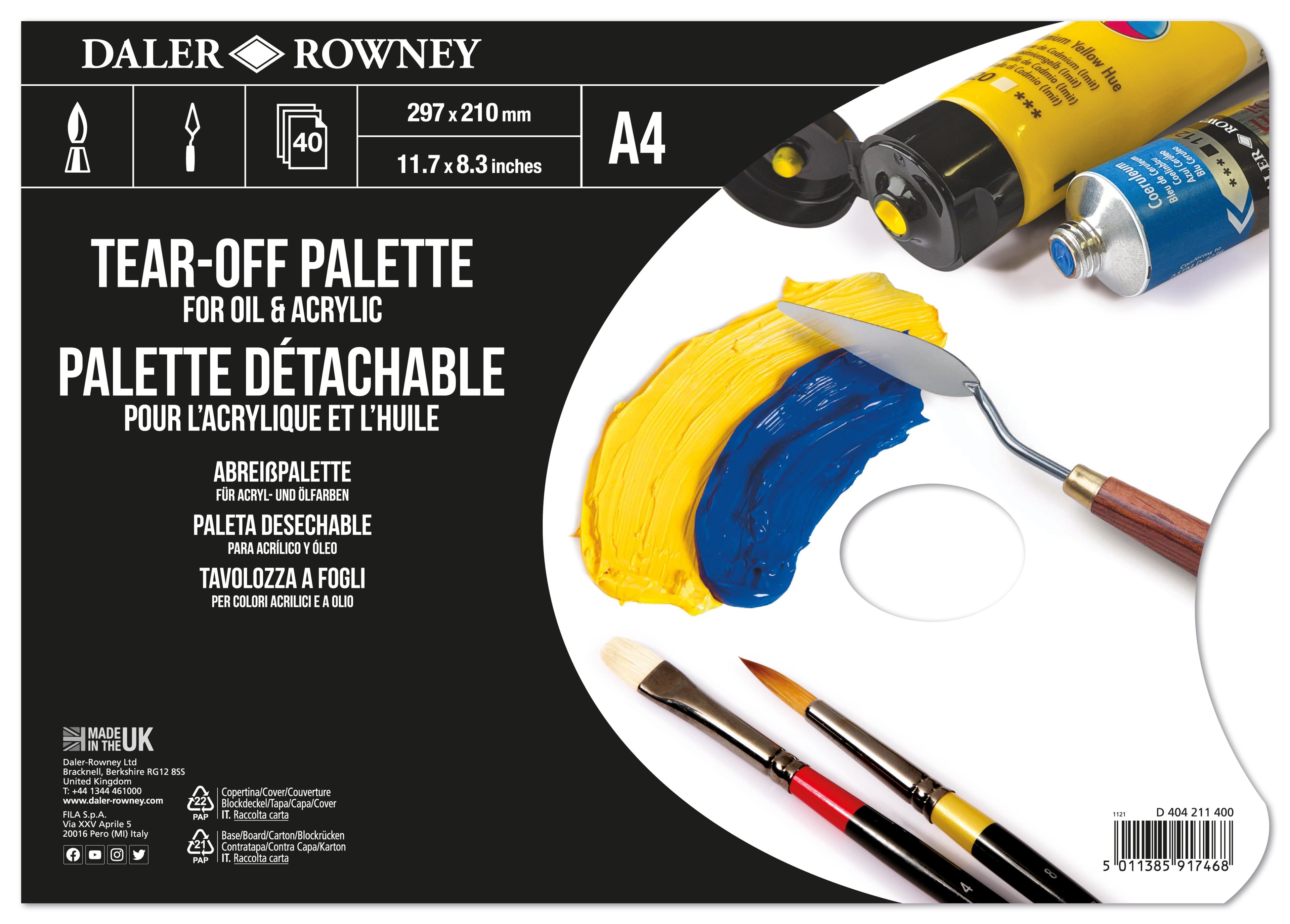 Daler-Rowney Tear Off Palette - A4