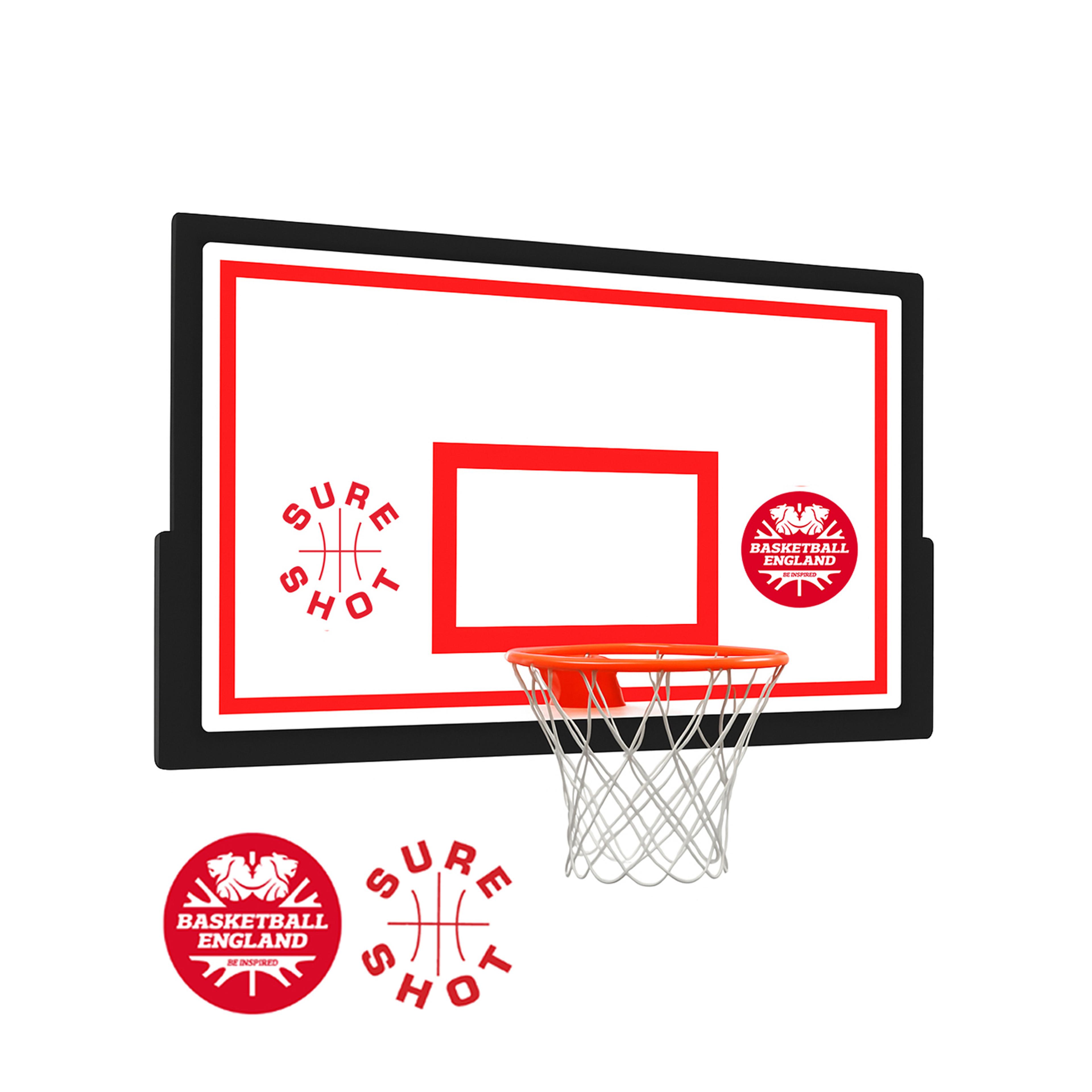 SS Bsktbll Bboard n Ring with wall brckt