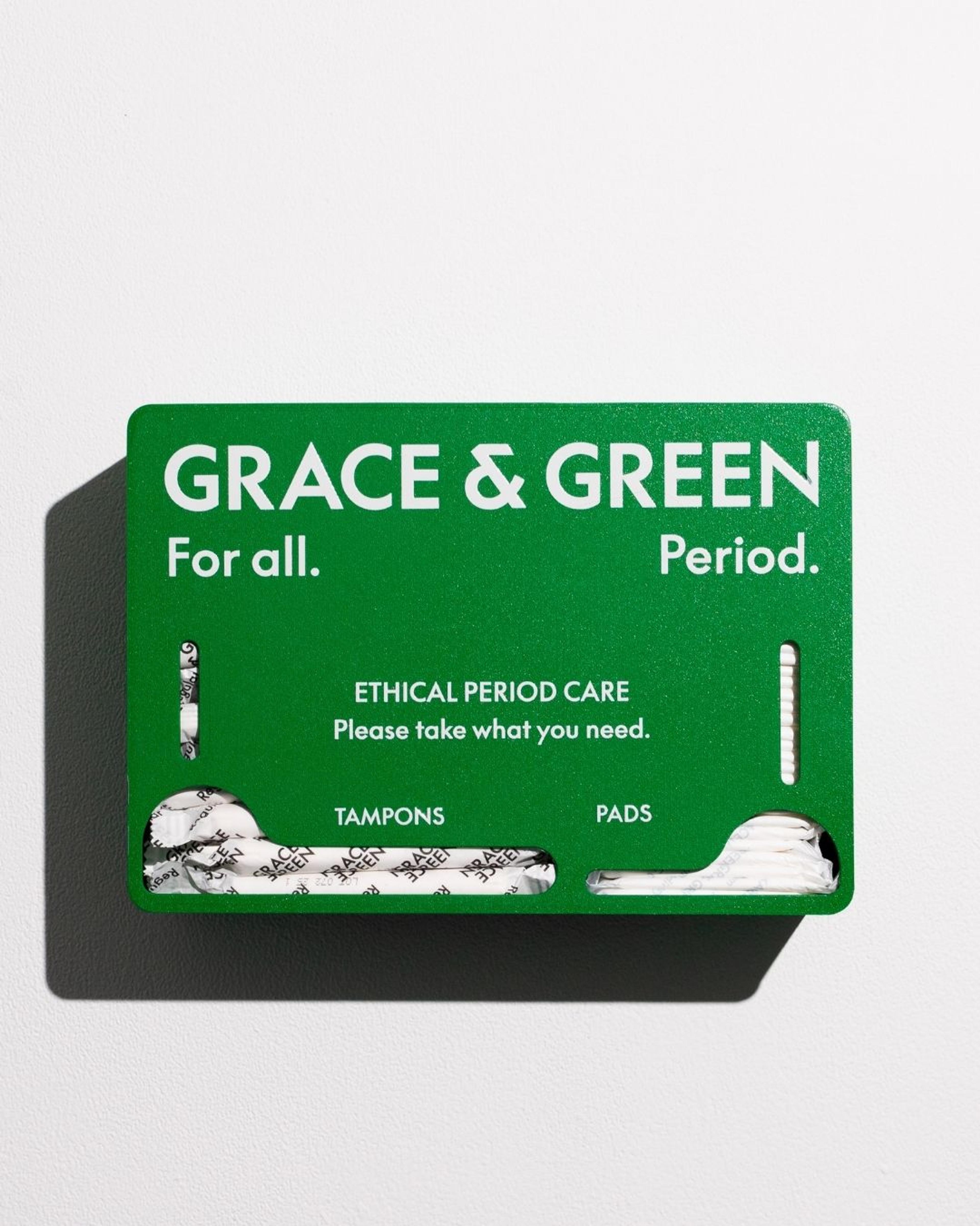 Grace & Green Compact Pad and Tampon Dispenser - Acrylic