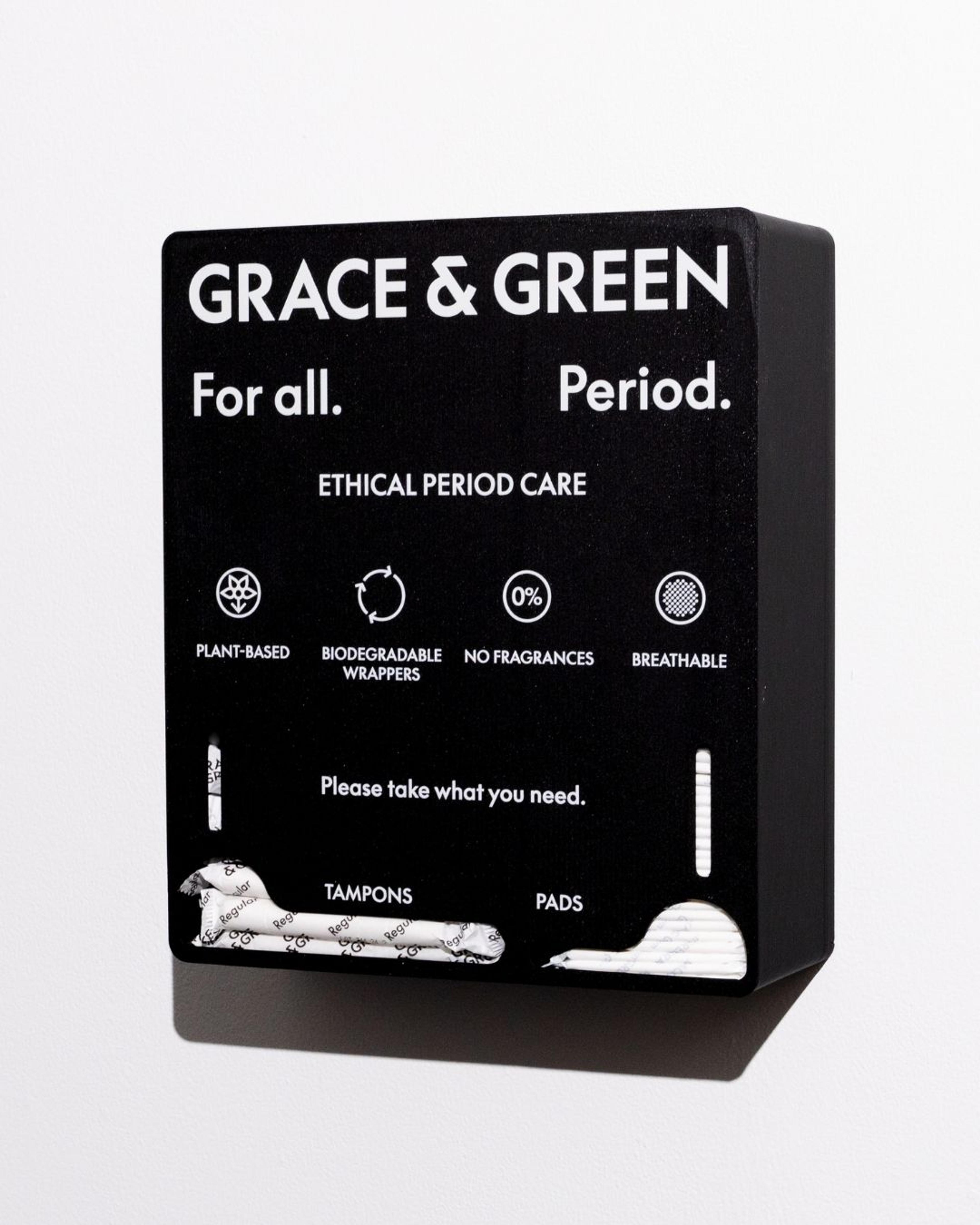 Grace & Green Standard Pad and Tampon Dispenser - Acrylic