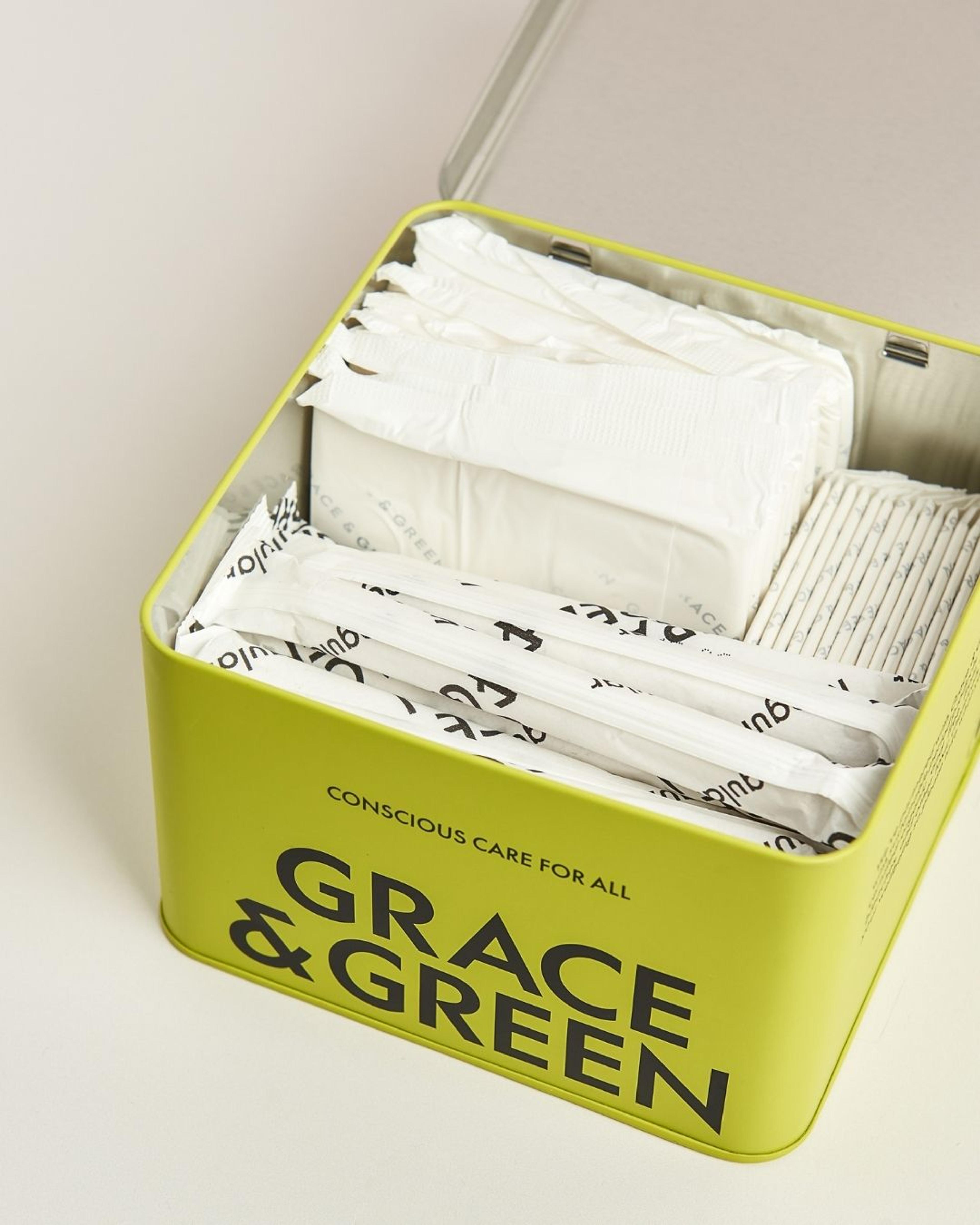 Grace & Green Durable Display Tin - Chartreuse 