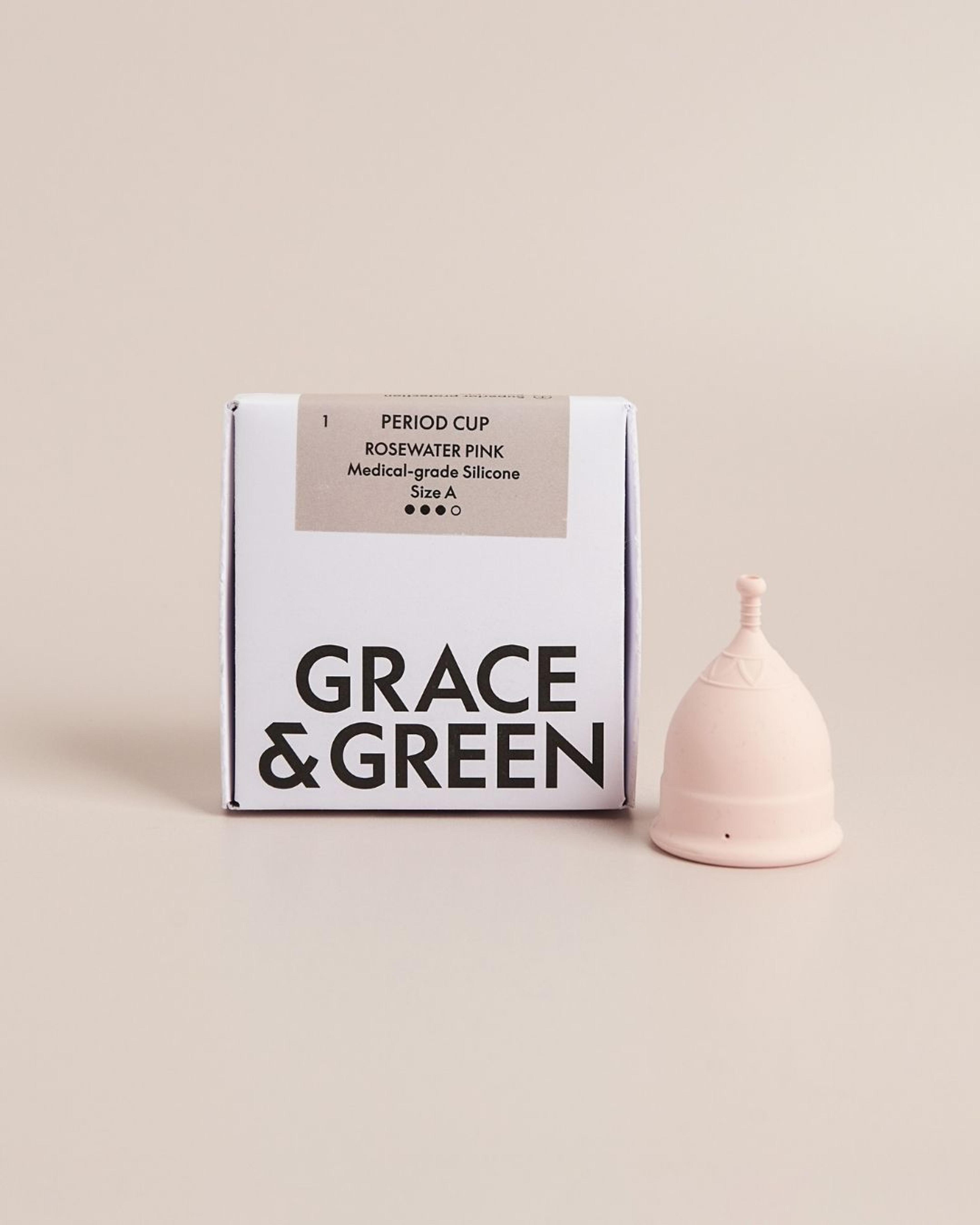 Grace & Green Period Cup, Rosewater Pink - Size A