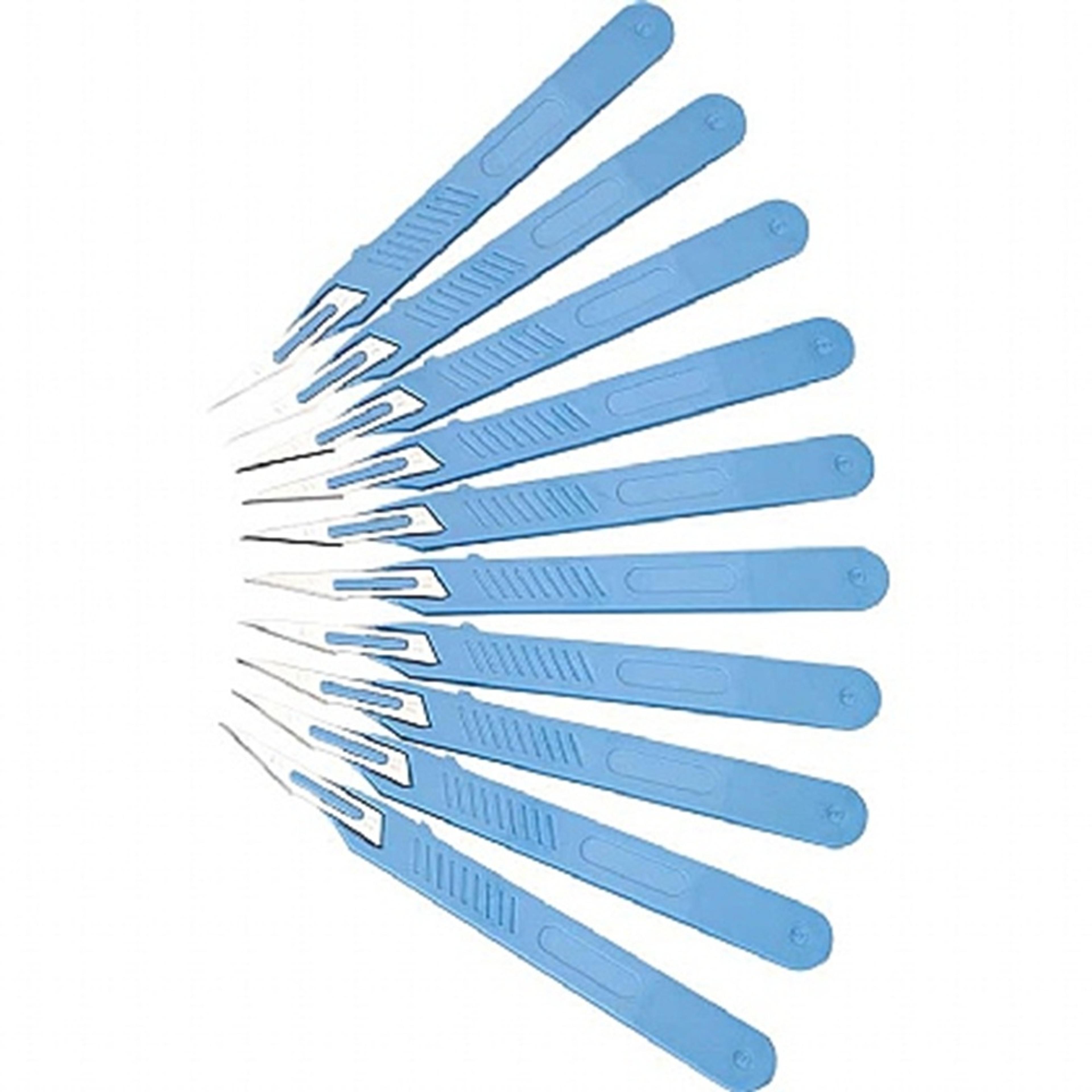 Disposable Sterile Stainless Steel Surgical Scalpels - Size 11 - Pack of 10