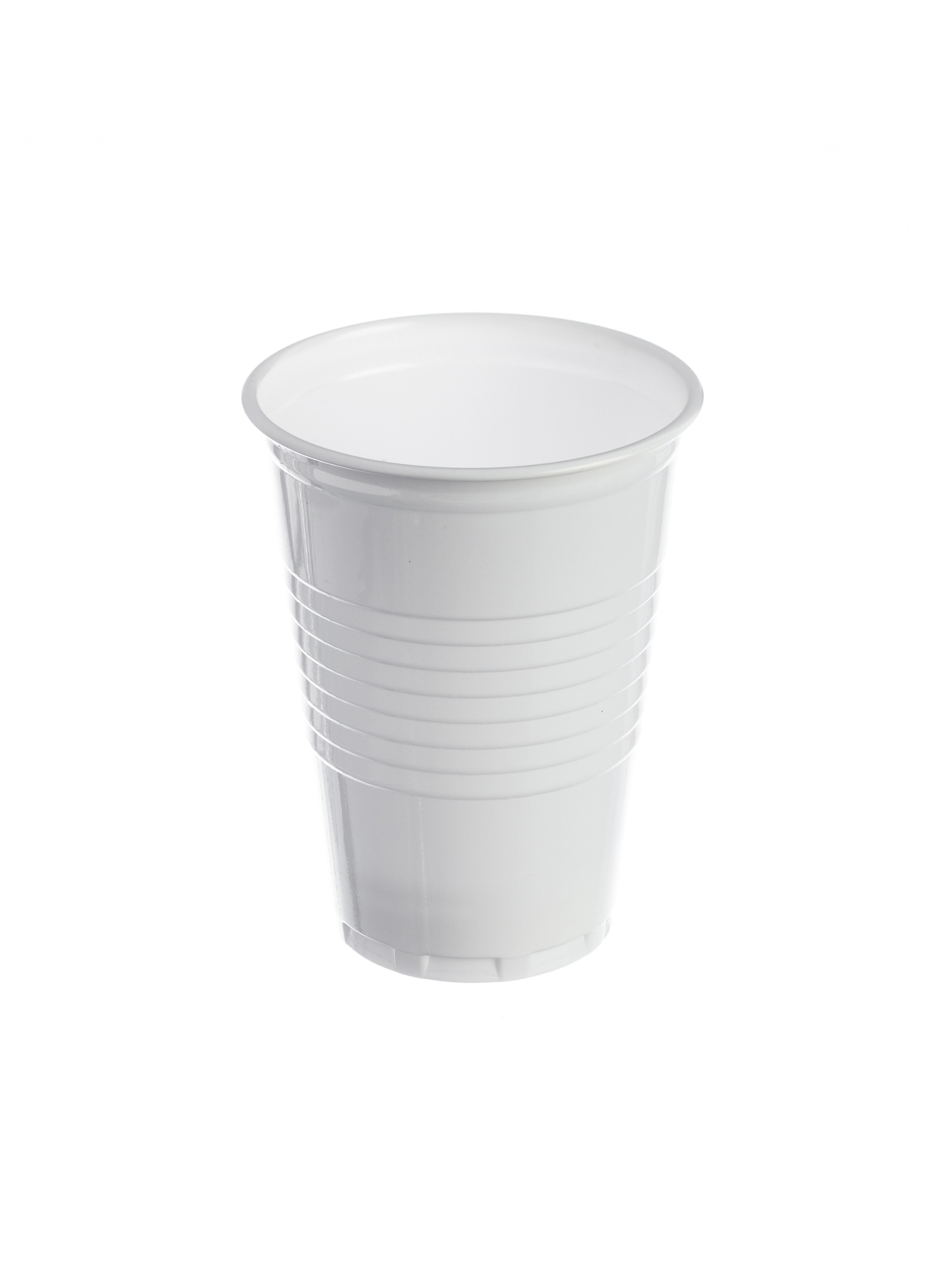 7oz White Tall Plastic Vending Cups