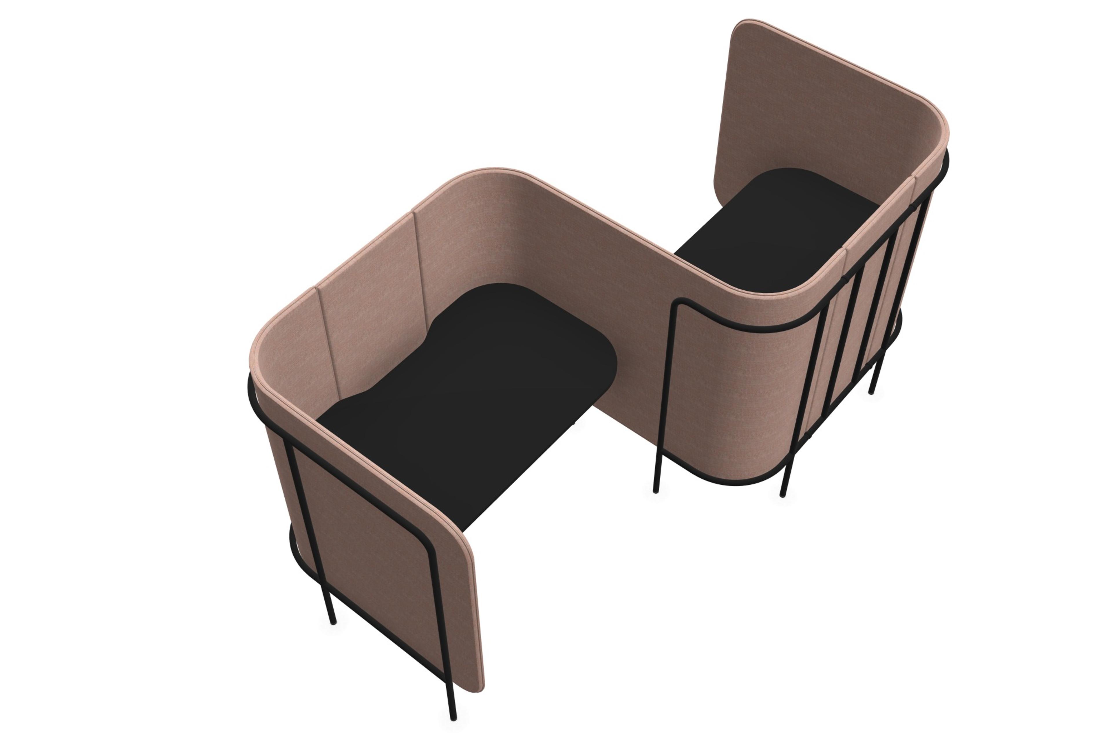 2 Person Snake Pod with Static Table -  Affinity Fabric