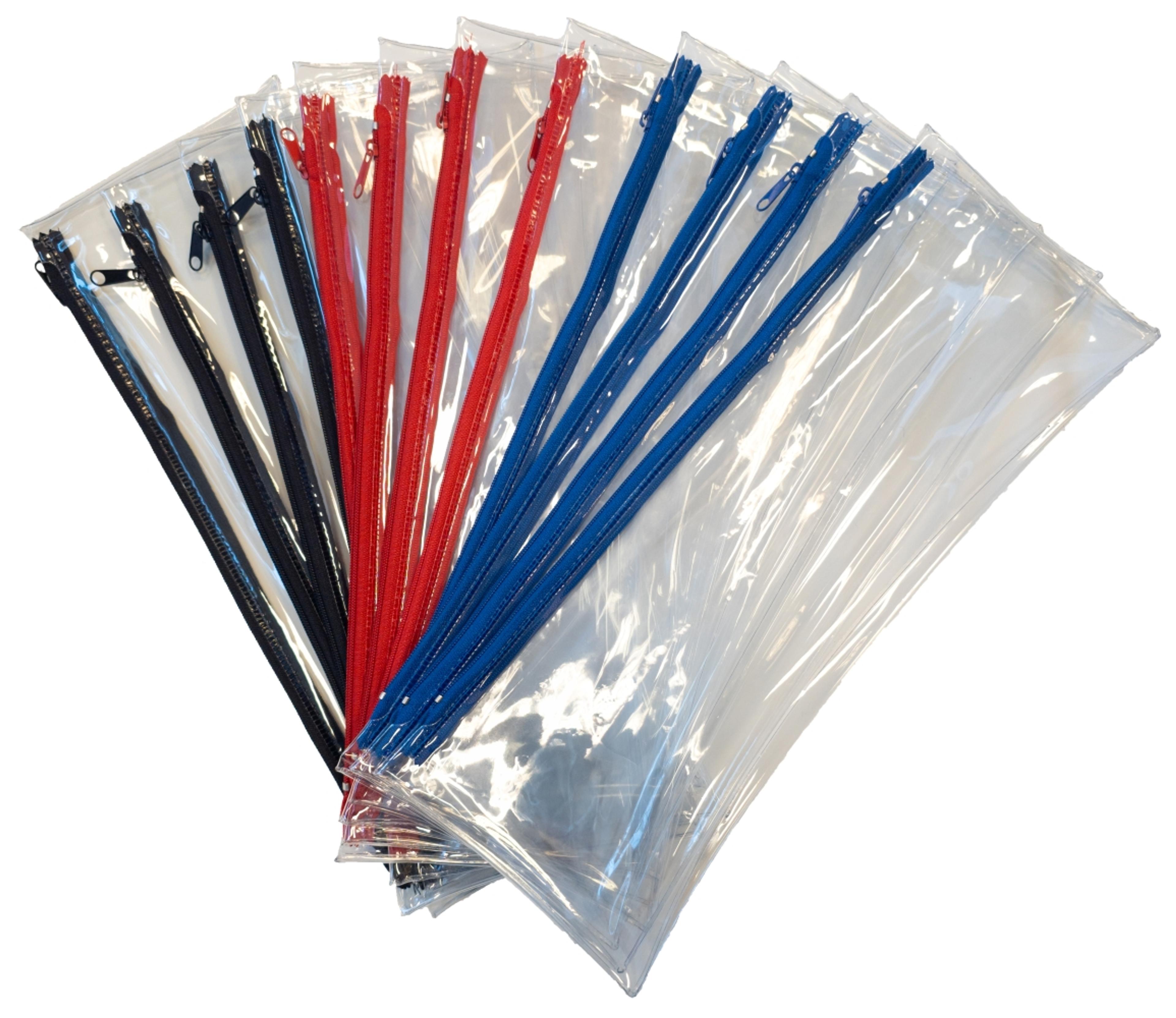 Classmates Clear Pencil Case - Pack of 12