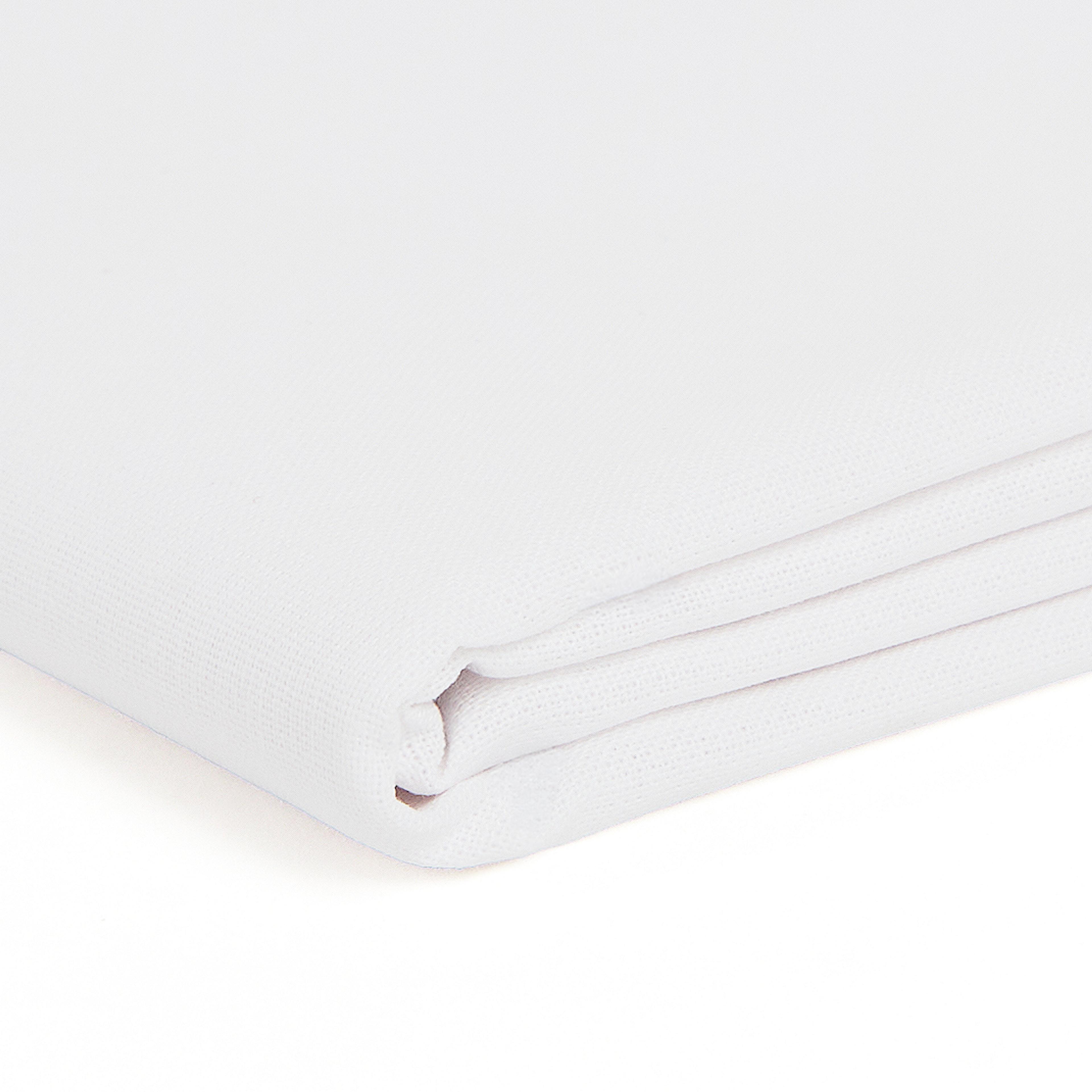 Fine White Cotton Silk - W114cm x L1m