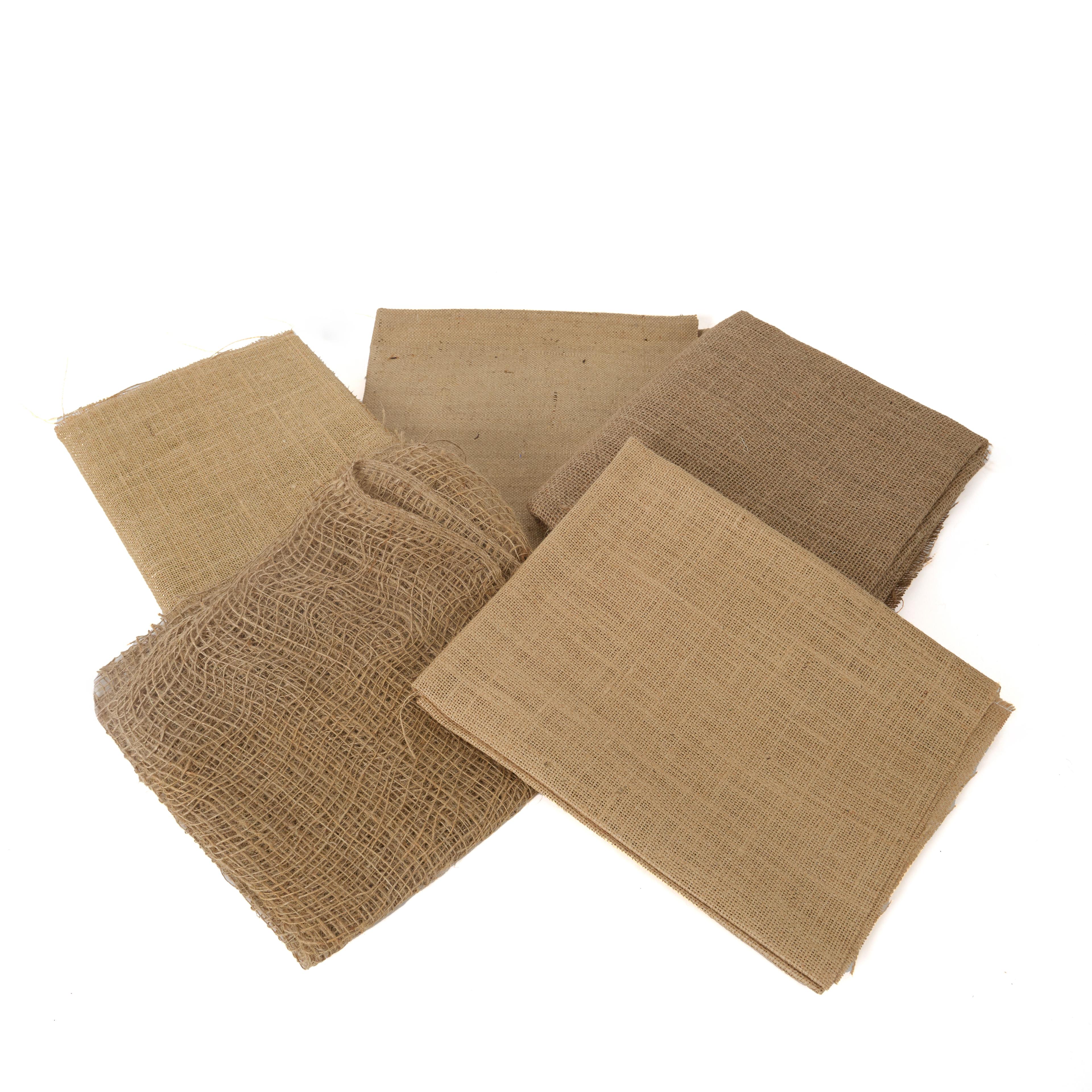 Natural Hessian - Assorted Sizes - Pack of 5