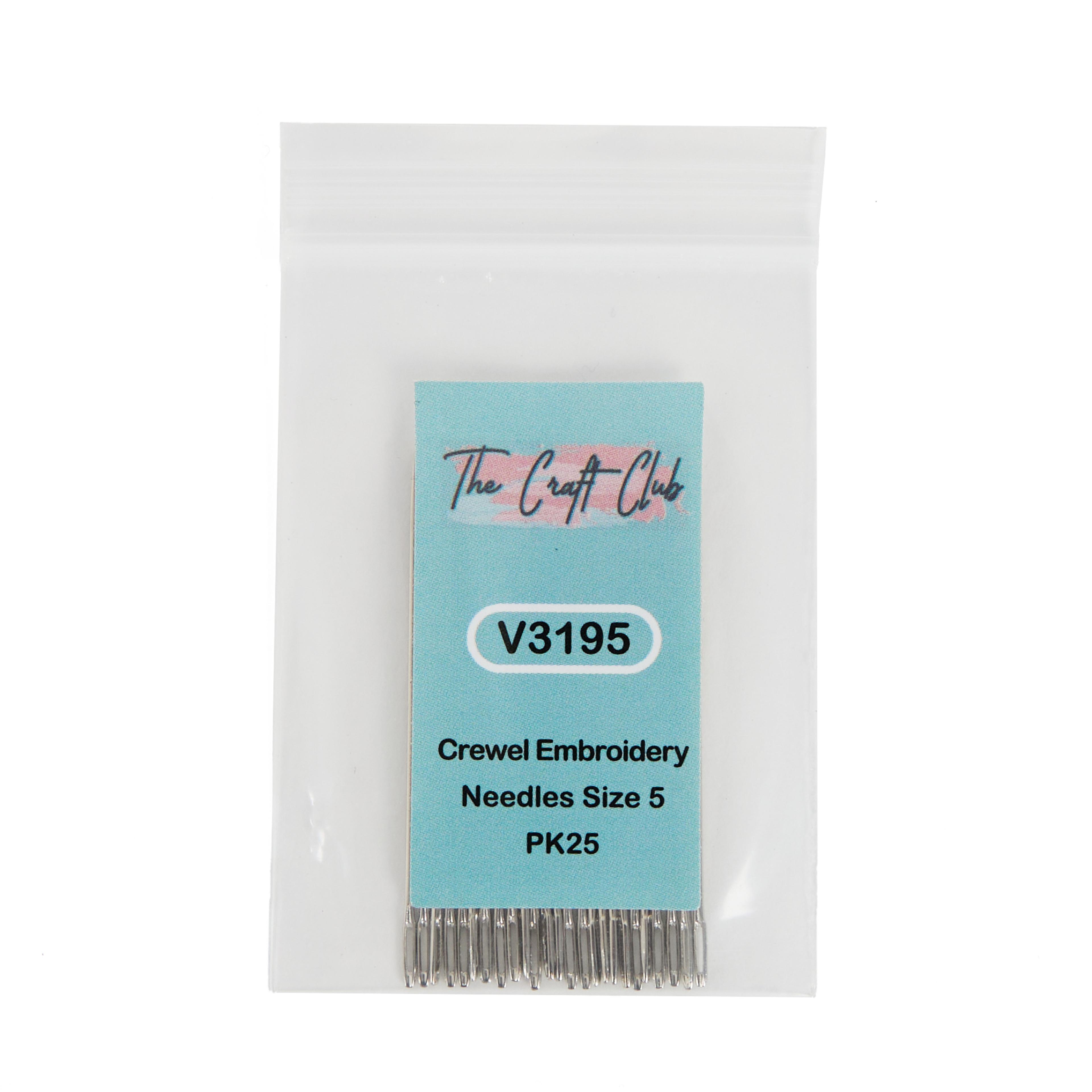Crewel Embroidery Needles - Size 5 - Pack 25