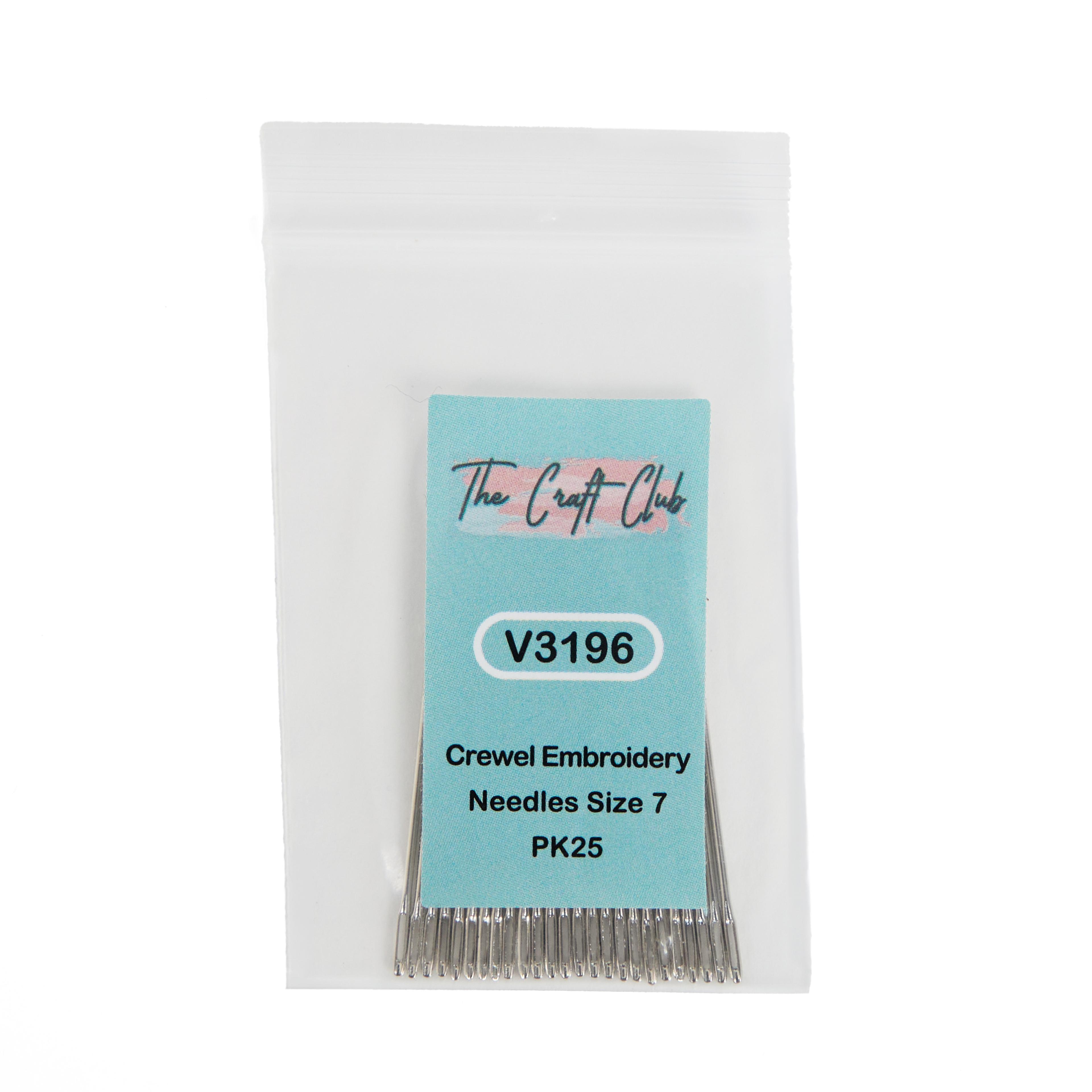Crewel Embroidery Needles - Size 7 - Pack 25