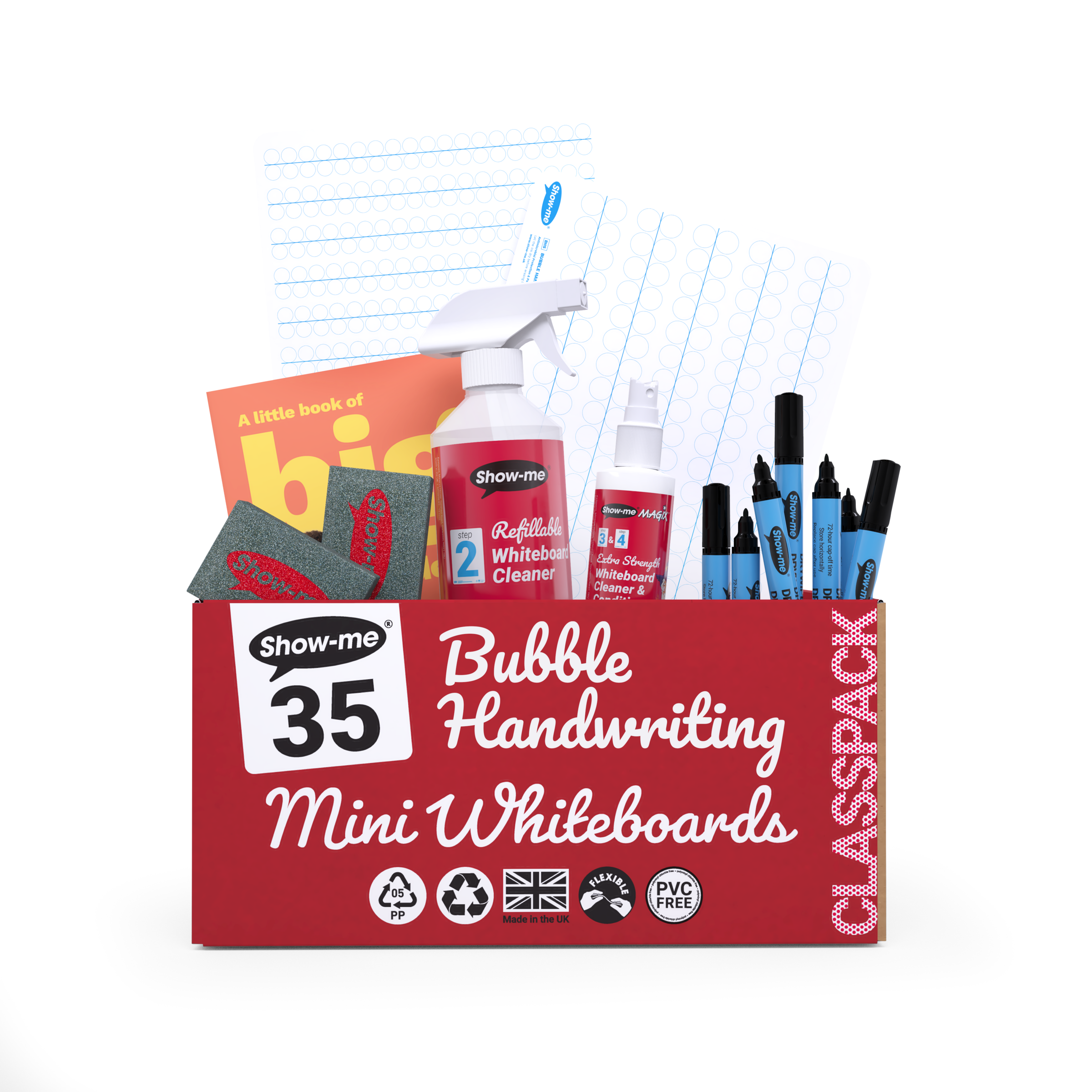 Bubble Handwriting Dbl-side A4 Mini WhtB