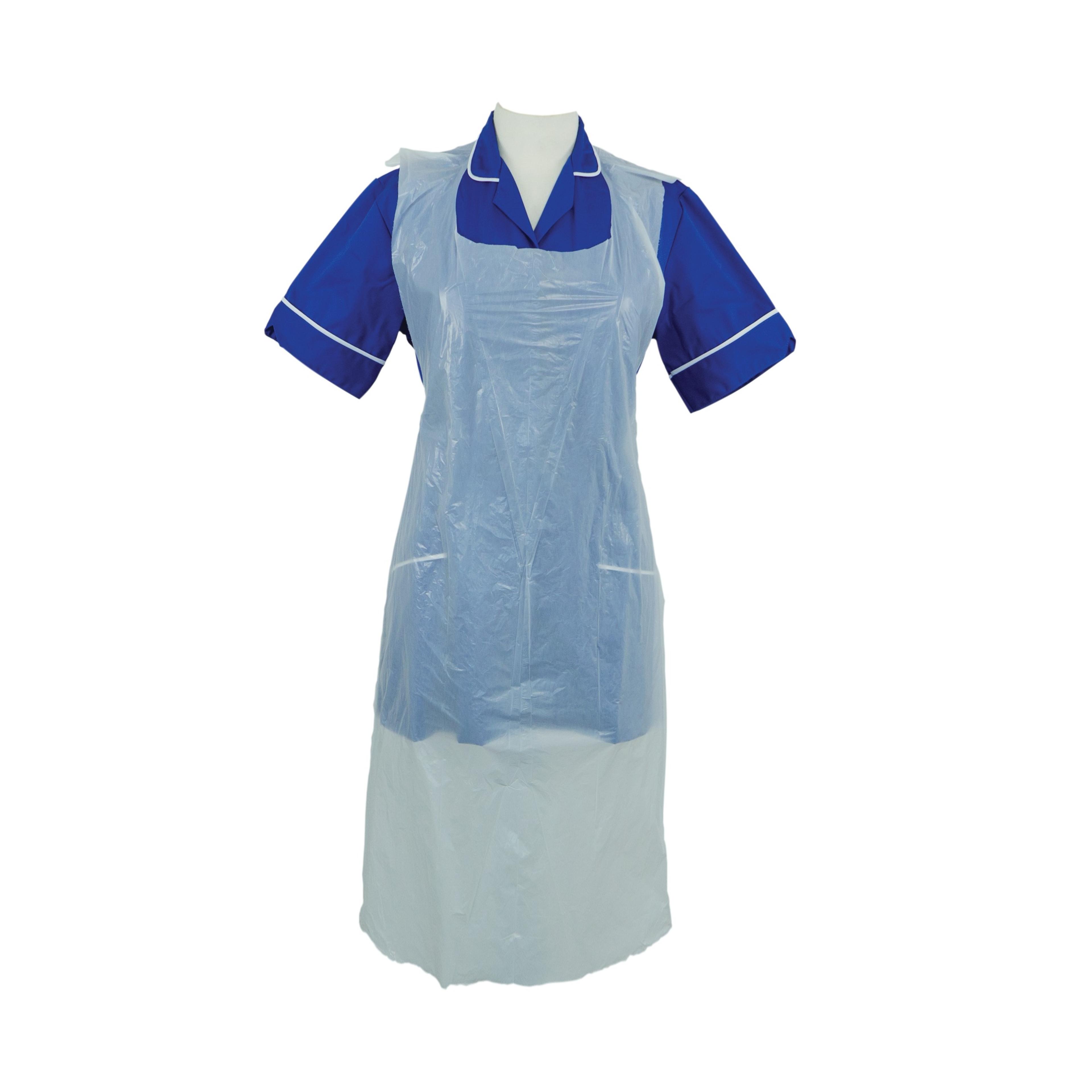 Polyco White Disposable Apron No Pocket - Large - Pack of 200