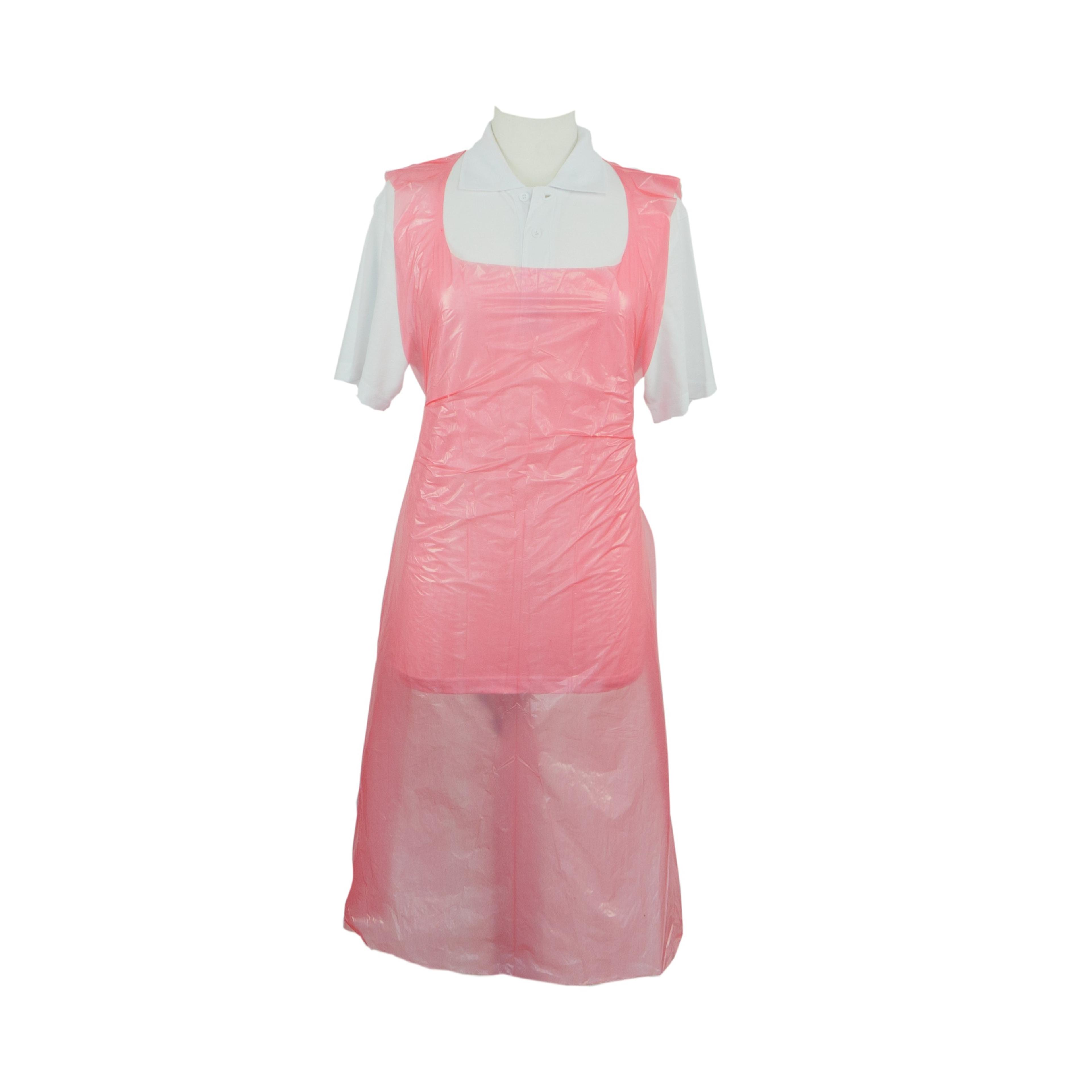 Polyco Red Disposable Apron No Pocket - One Size - Pack of 200