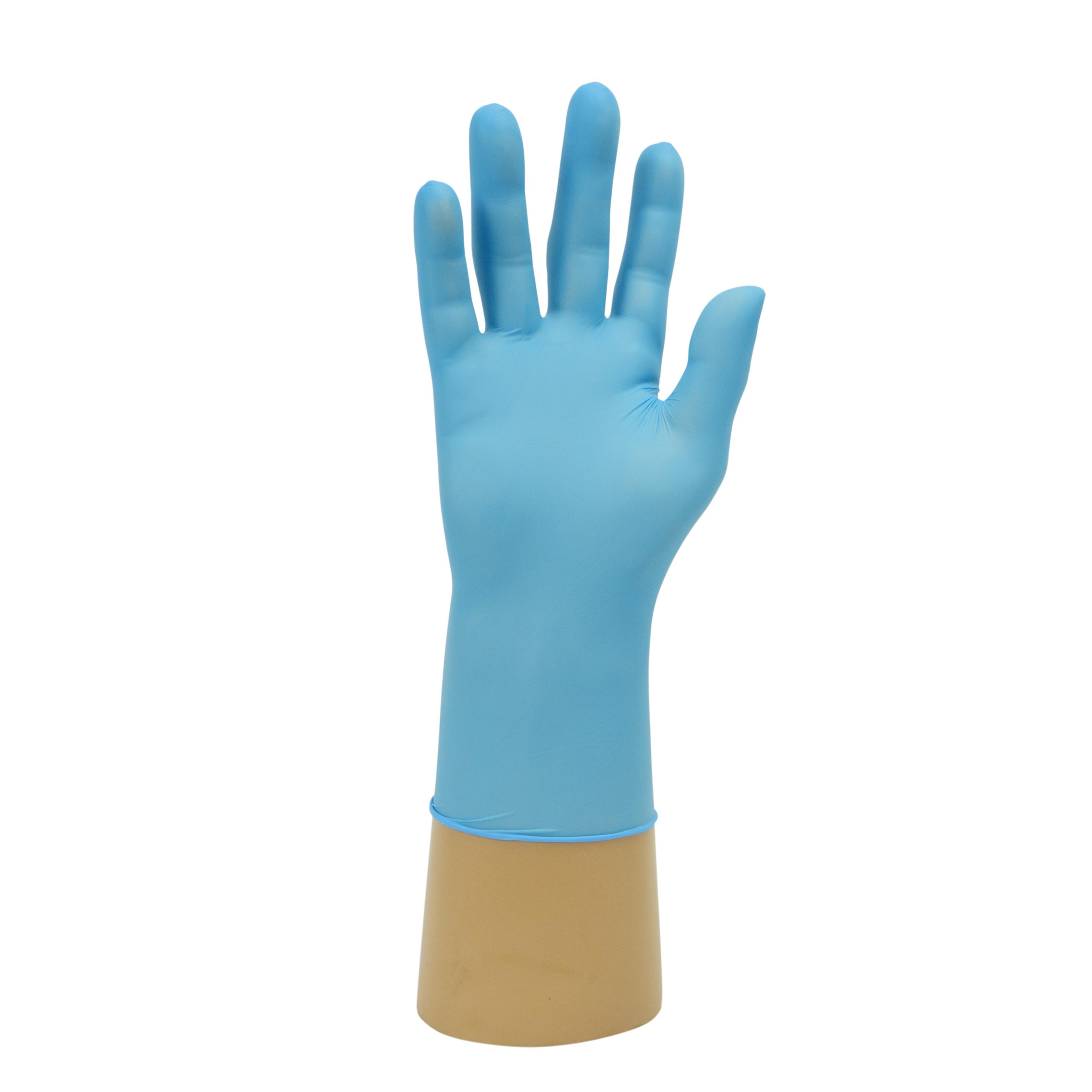 Polyco Blue Powder Free Nitrile Disposable Gloves - Small- Pack of 200