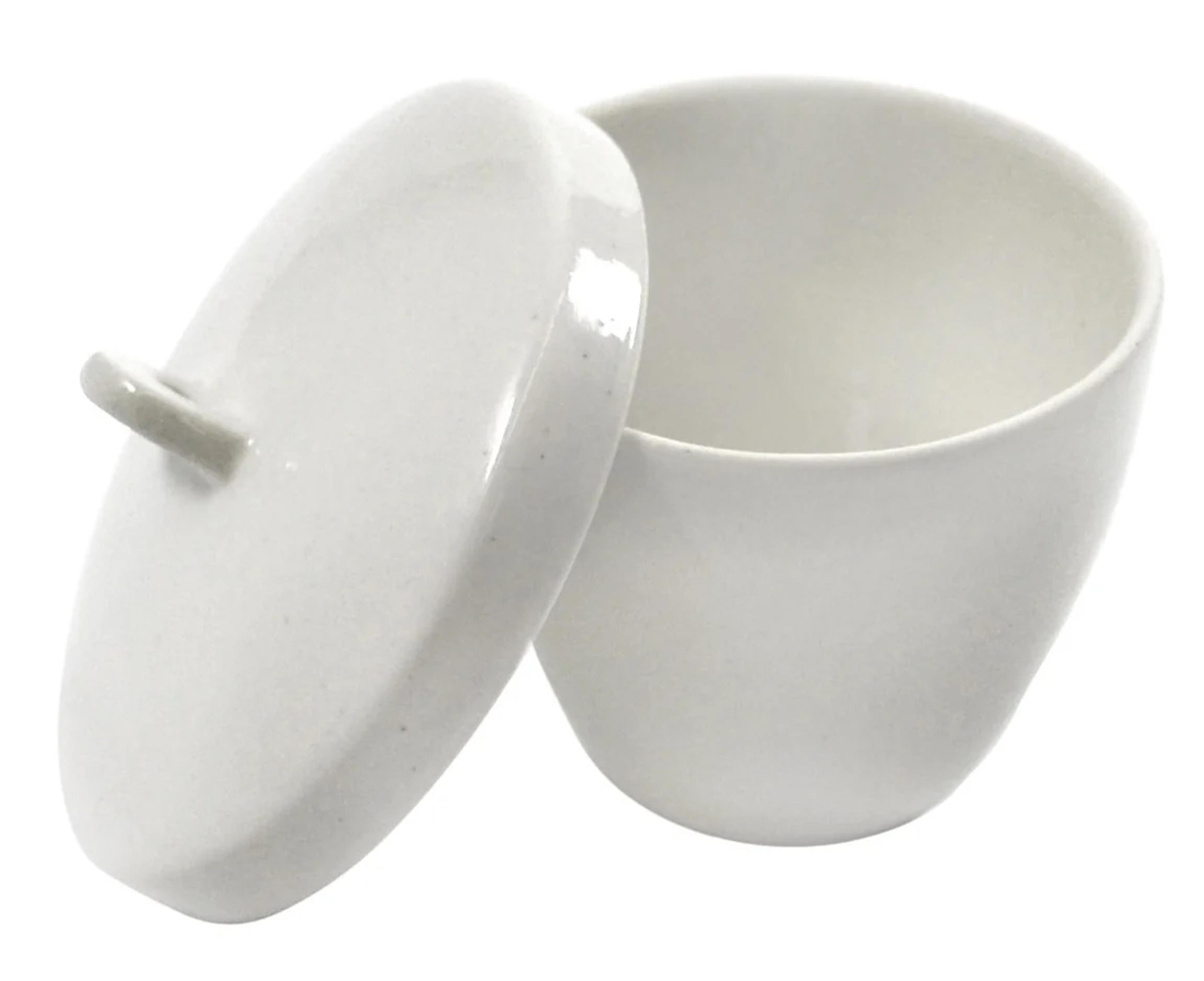Porcelain Crucible with Lid - Tall Form - 15ml - Pack of 10