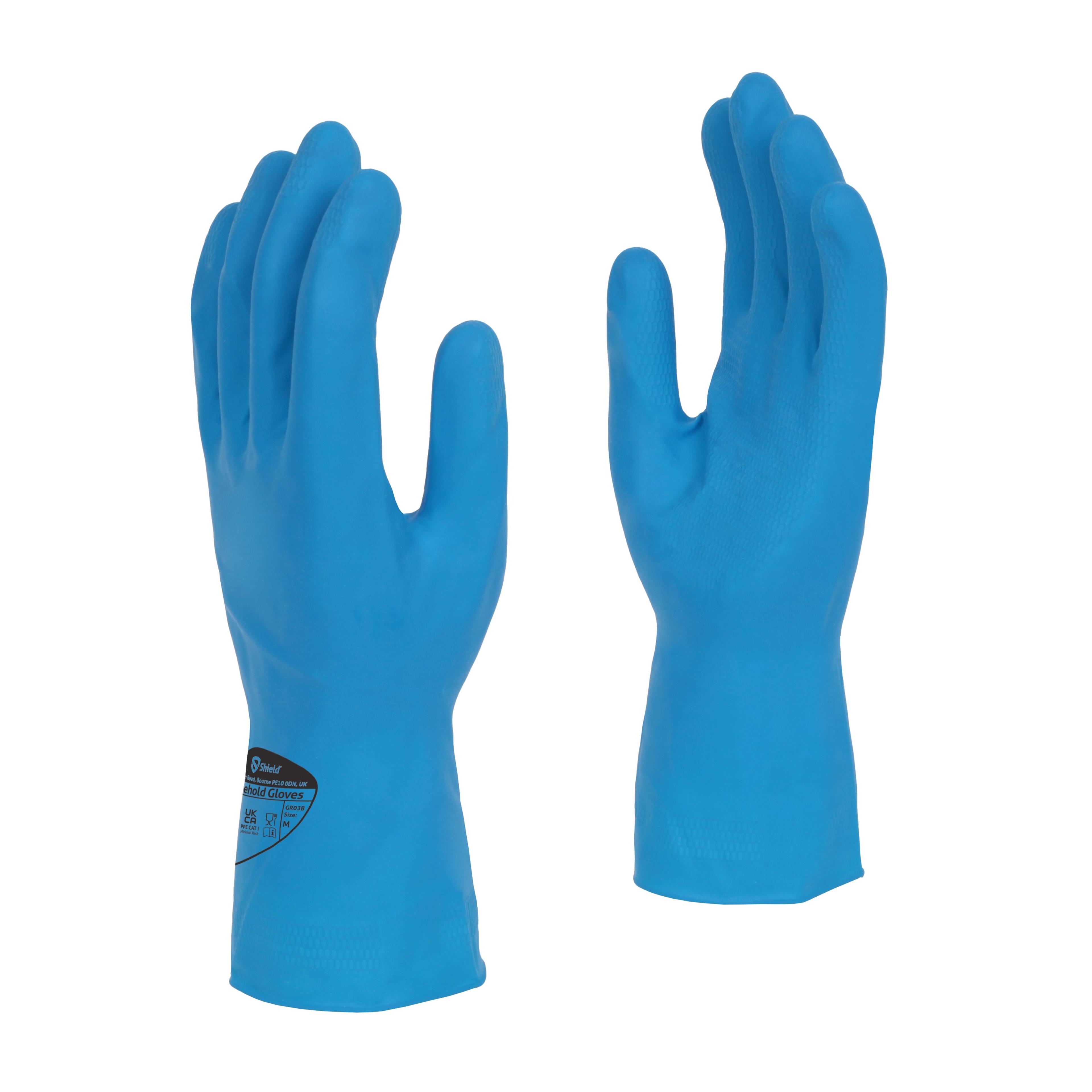 Polyco Large Blue General Purpose Rubber Gloves - Pair