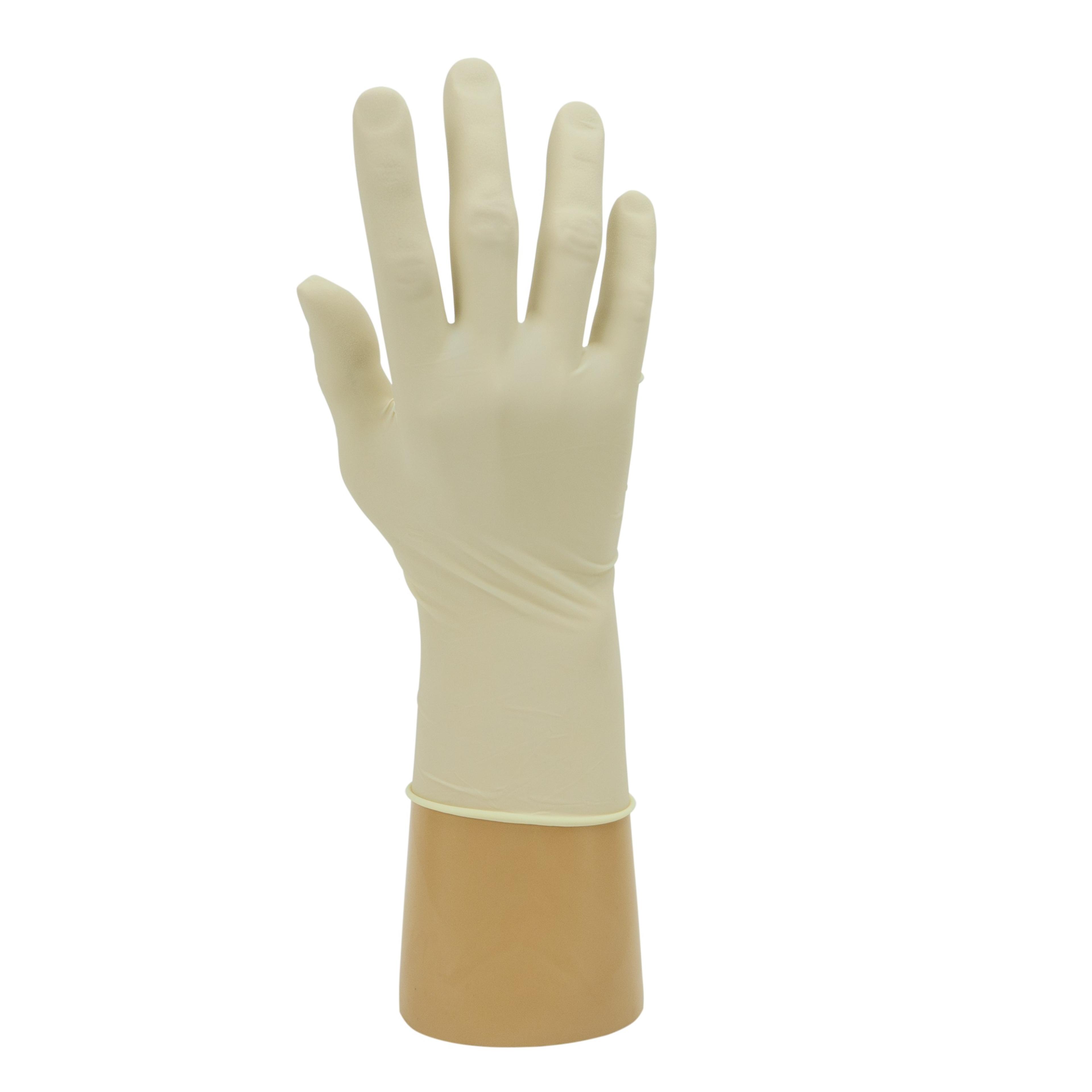 Polyco Large Clear Powder Free Natural Latex Disposable Gloves - Pack of 100