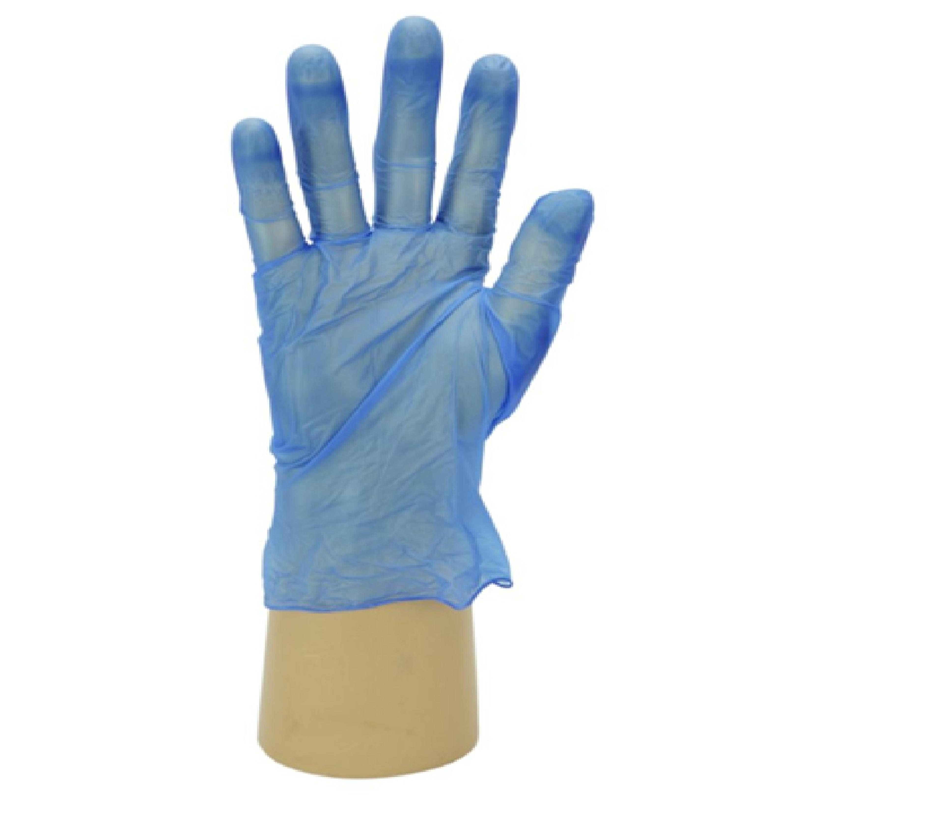 Polyco Large Blue Powdered Disposable Gloves - Pack of 100