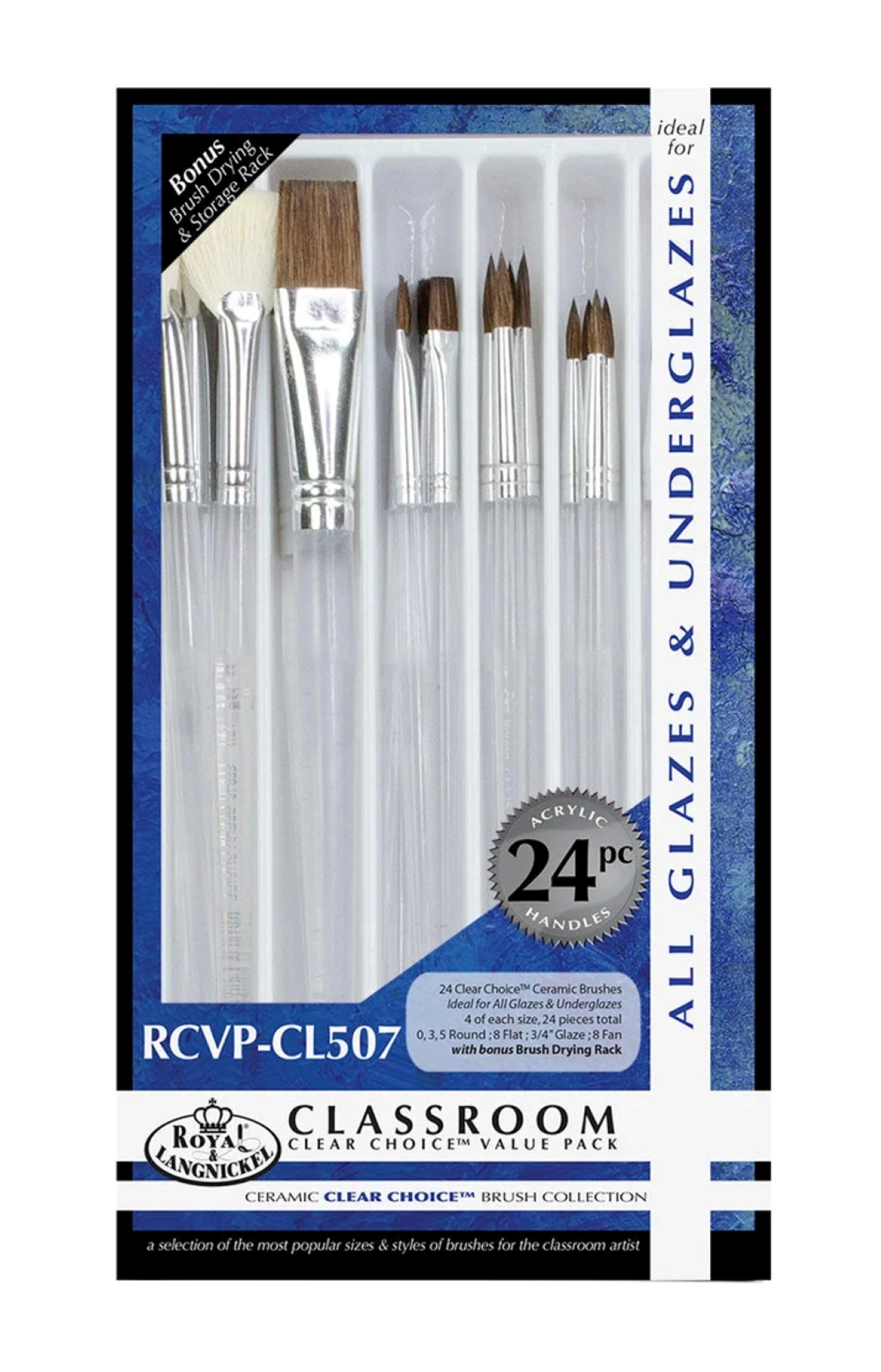 Clear Choice Paint Brushes - Ceramic Combo -  Pack 24