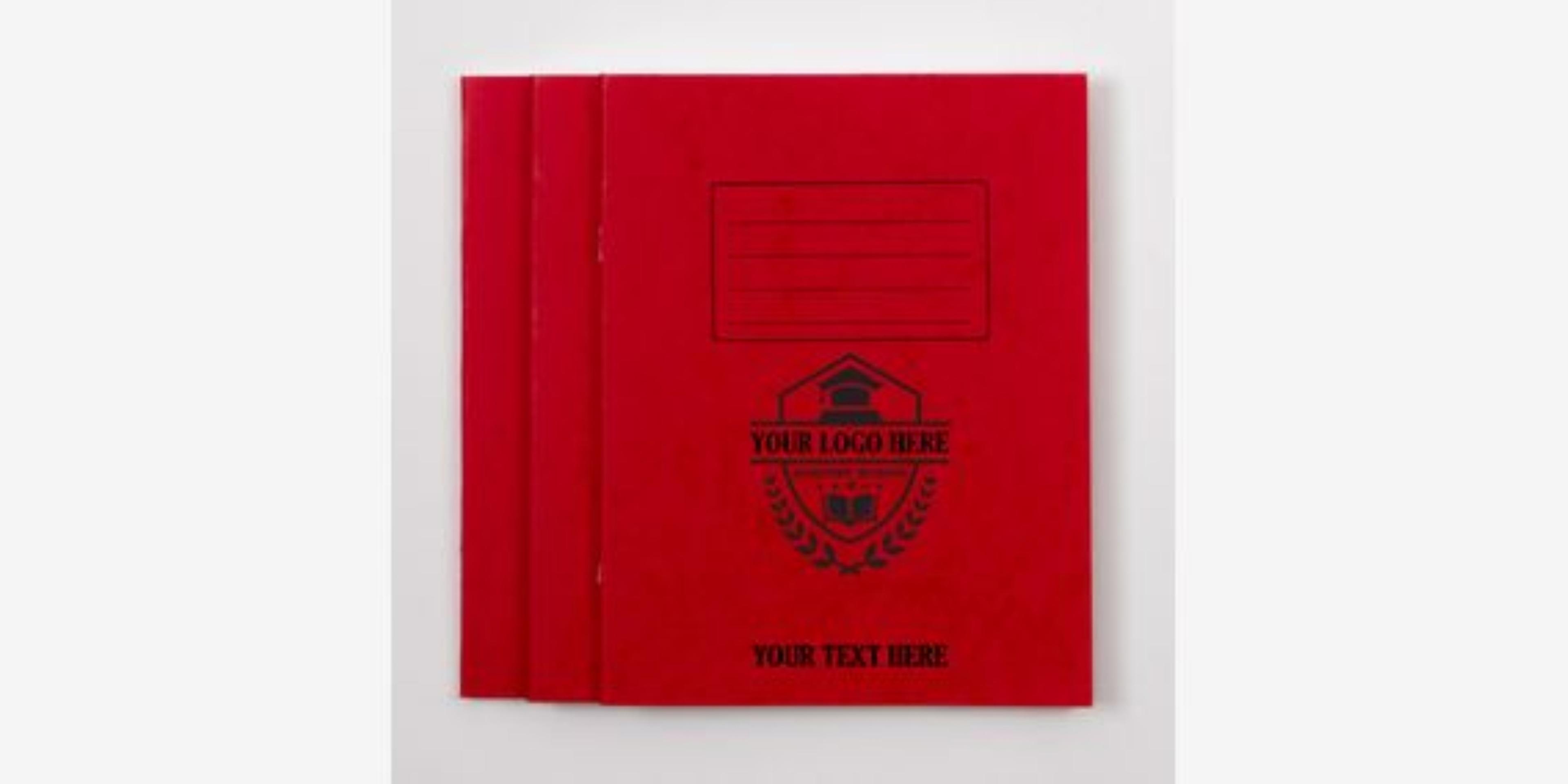 Personalised - Classmates A4, 80page, 12mm with Alt Blank, Red, P50