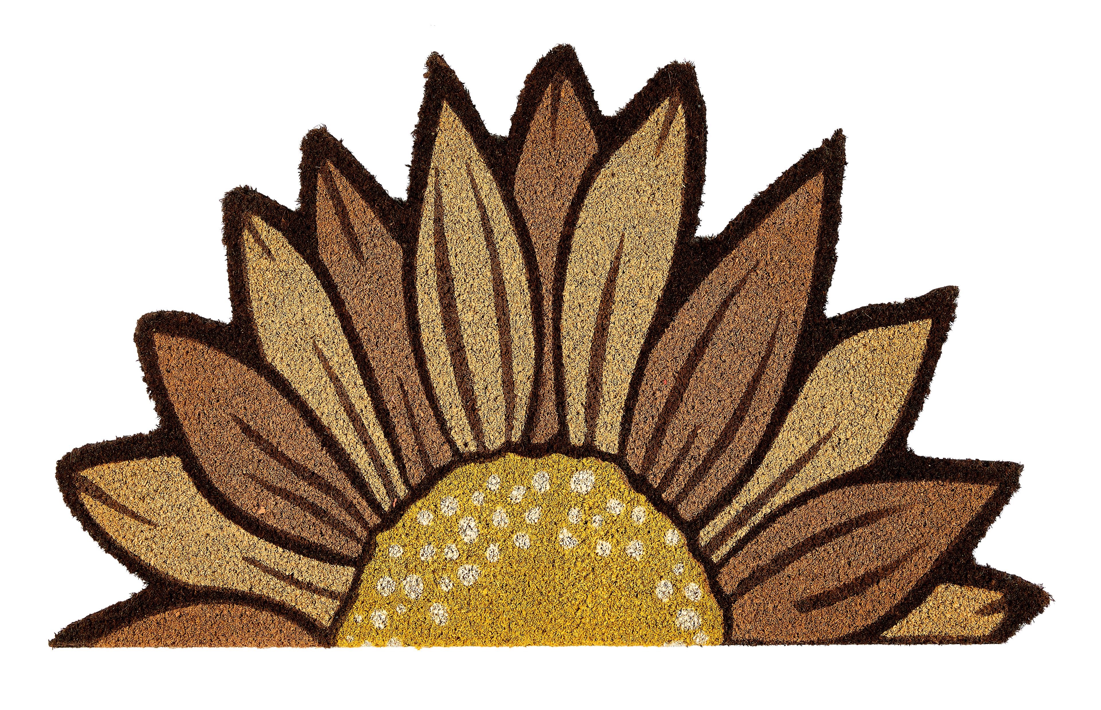 Sunflower Coir Door Mat