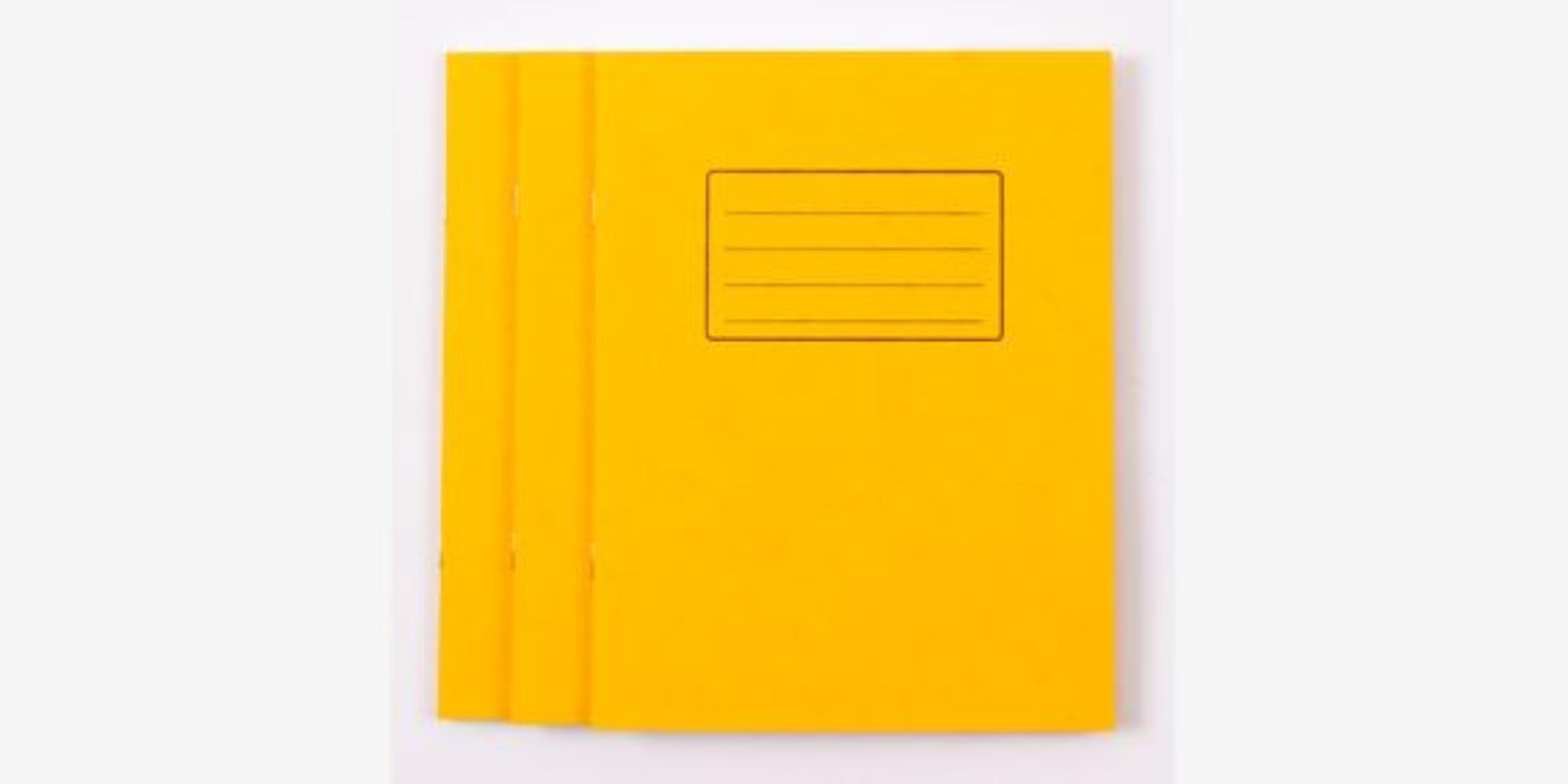 Classmates 229x178mm 8mm With Margin 96 Pages Yellow cover - Pack of 50