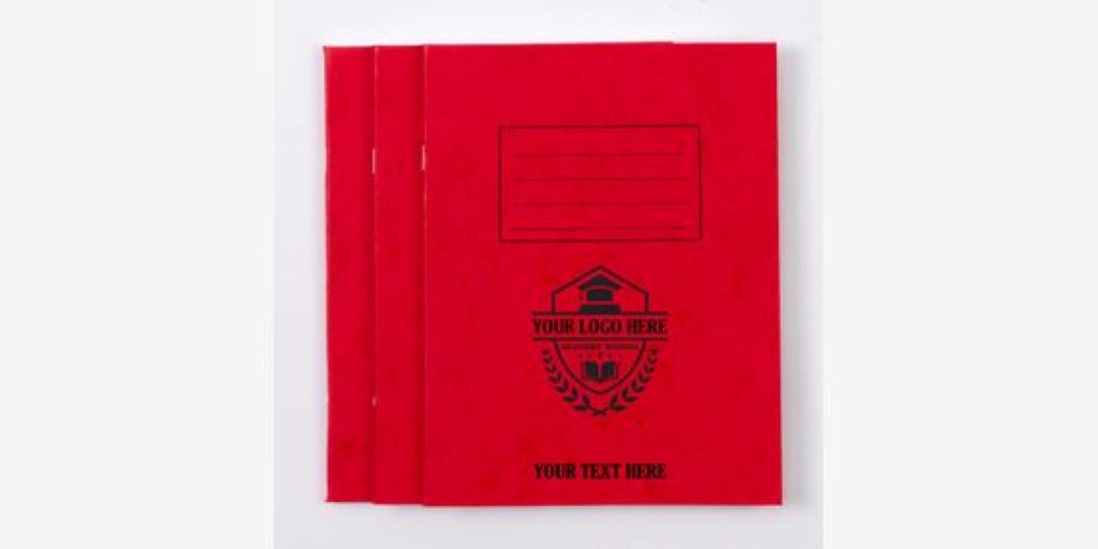 Classmates 229x178mm 15mm With Margin Alternate Page Blank 24 Pages Red Cover - Pack of 100