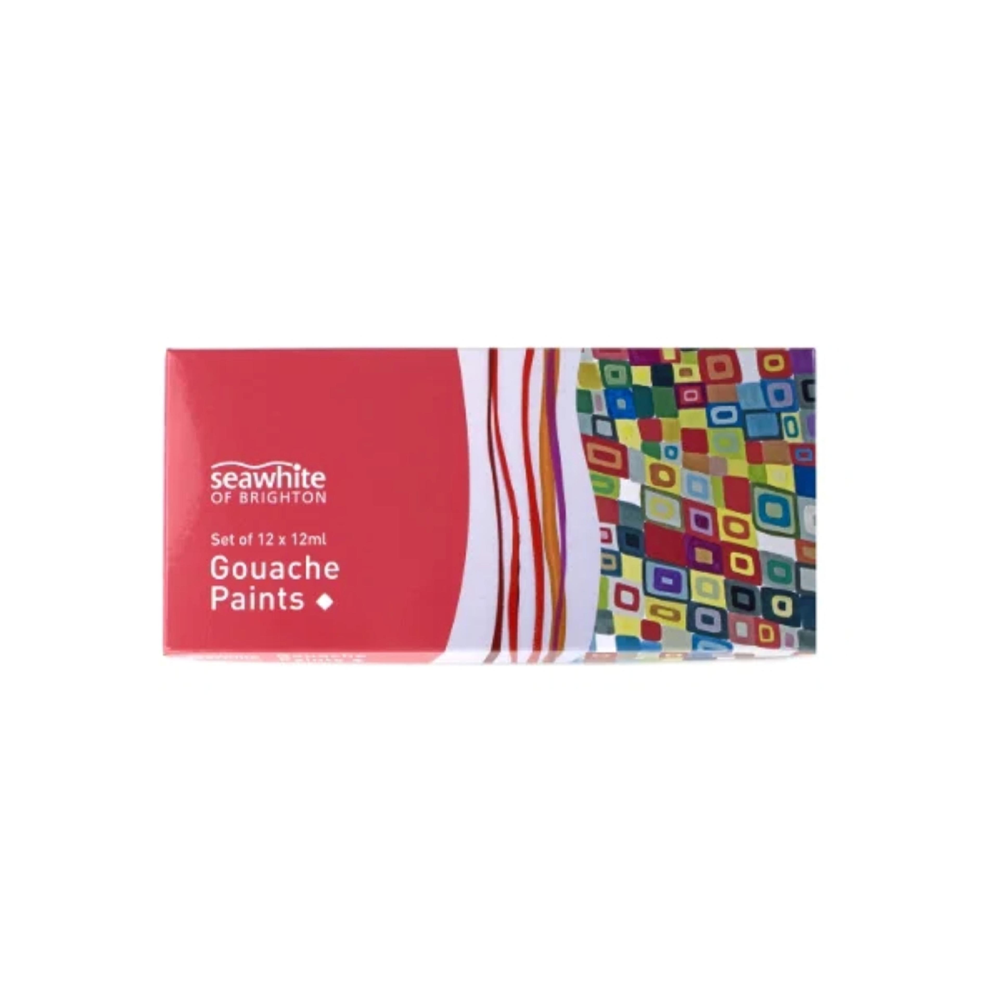 Seawhite Starter Gouache Paint Set - 12 x 12ml Tubes