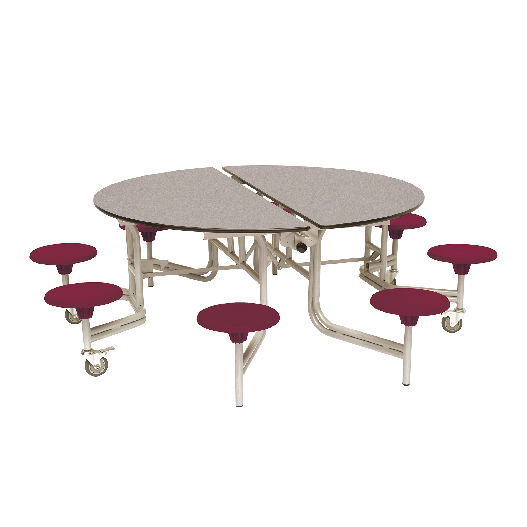 folding round dining table for 8