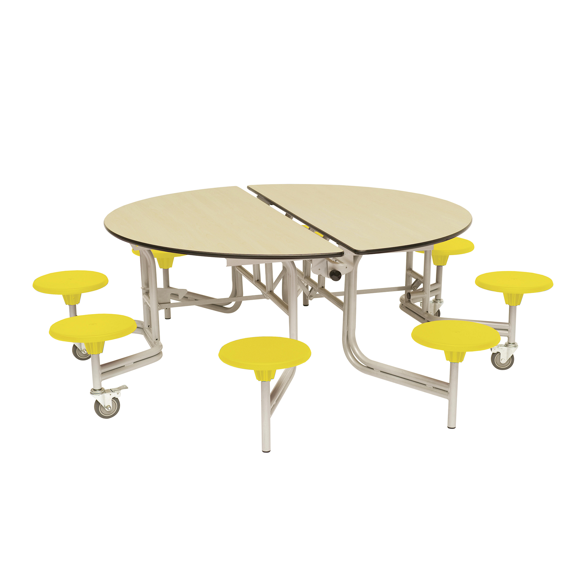 folding round dining table for 8