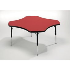 Clover Shaped Tuf Top Height Adjustable Table