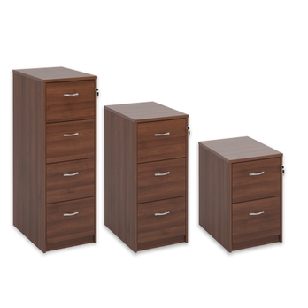 Fe021638 Wood 3drw Filing Cabinet 3, Walnut Filing Cabinet 3 Drawer