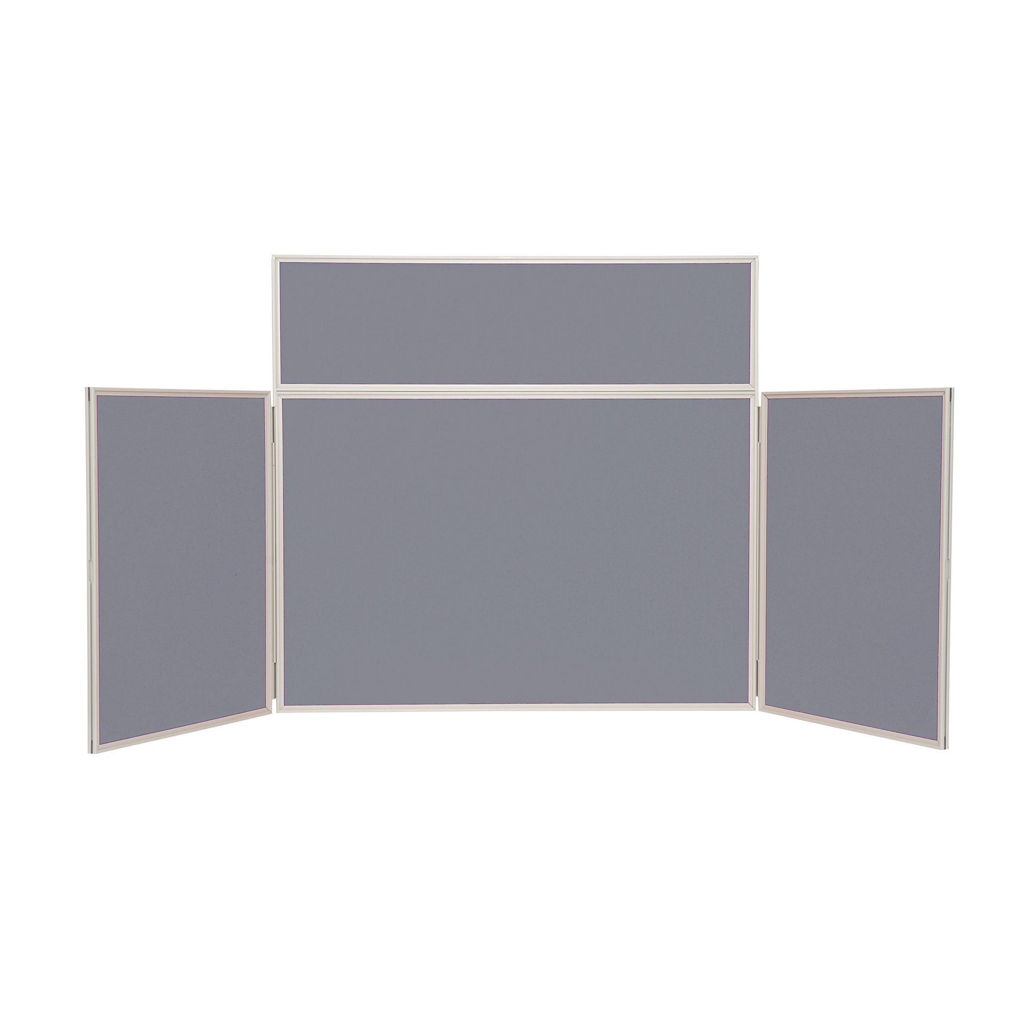 4Panel Lscape Desk TopScrn Gry