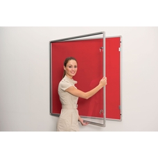Lockable Aluminium Framed Noticeboards - Single Door