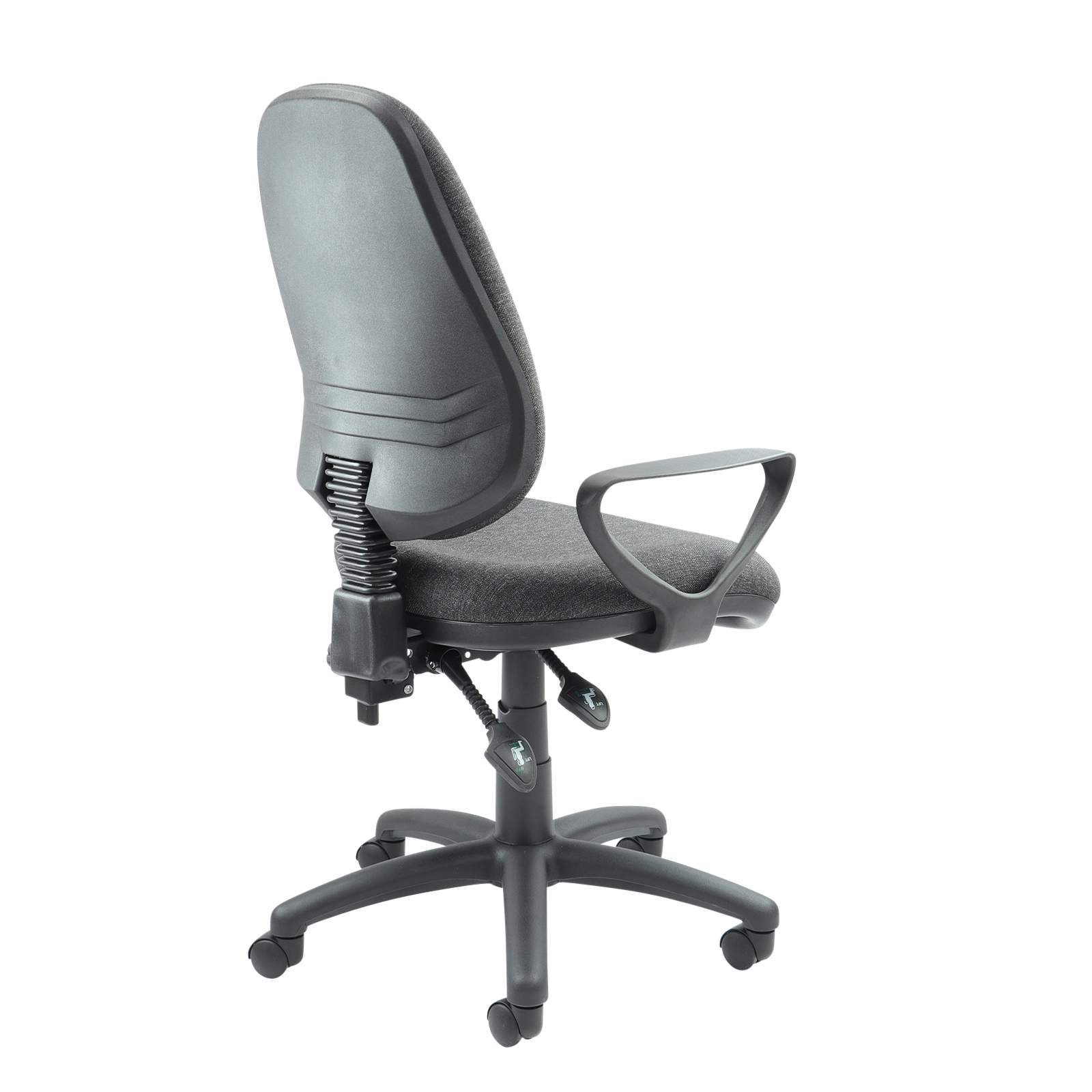 High Back Op Chair Fixed Charcoal