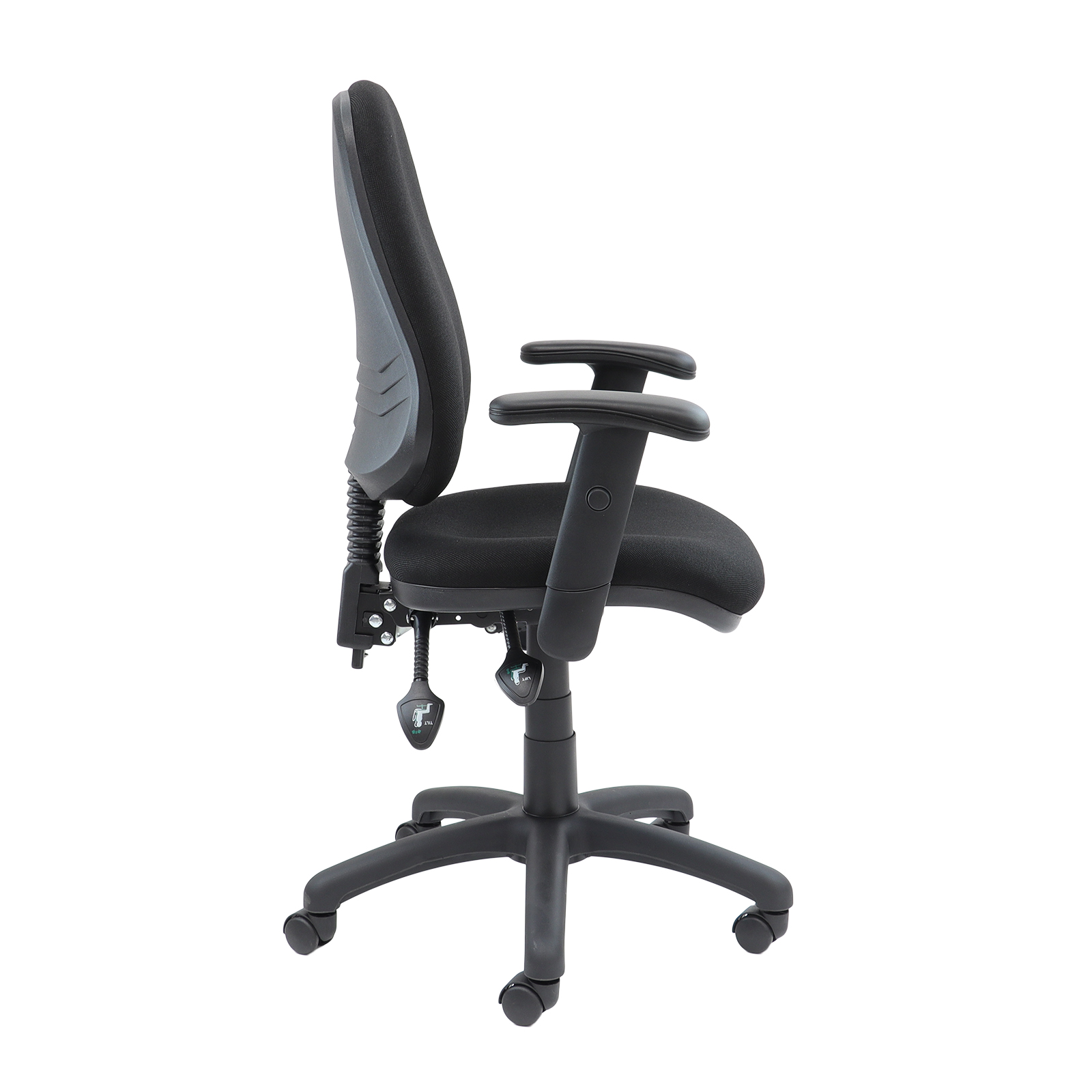 High Back Op Chair Adj Charcoal