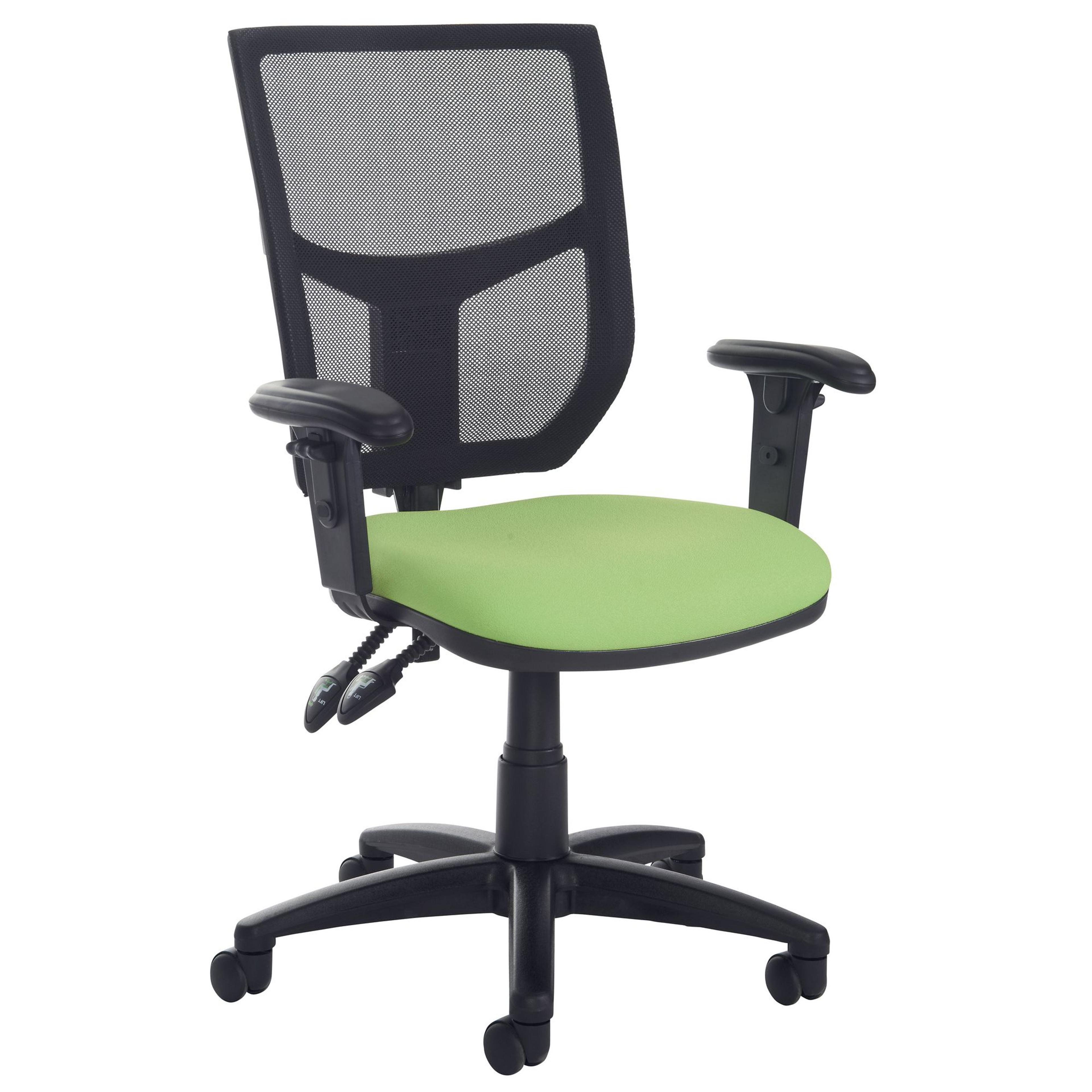 Altino High Back Operator's Chair Adjustable Arms - Blue
