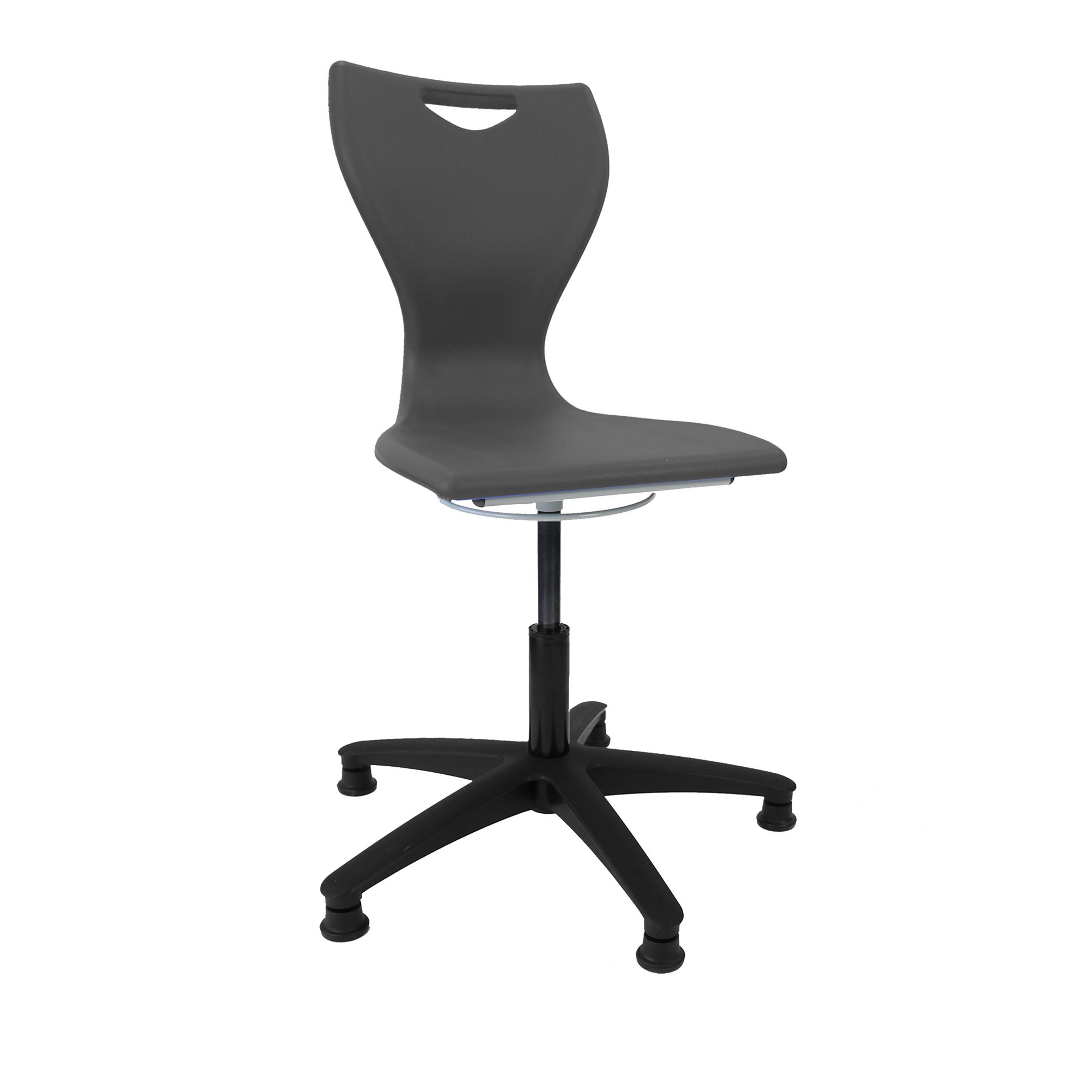 EN50 Computer Chair Black Glides Black