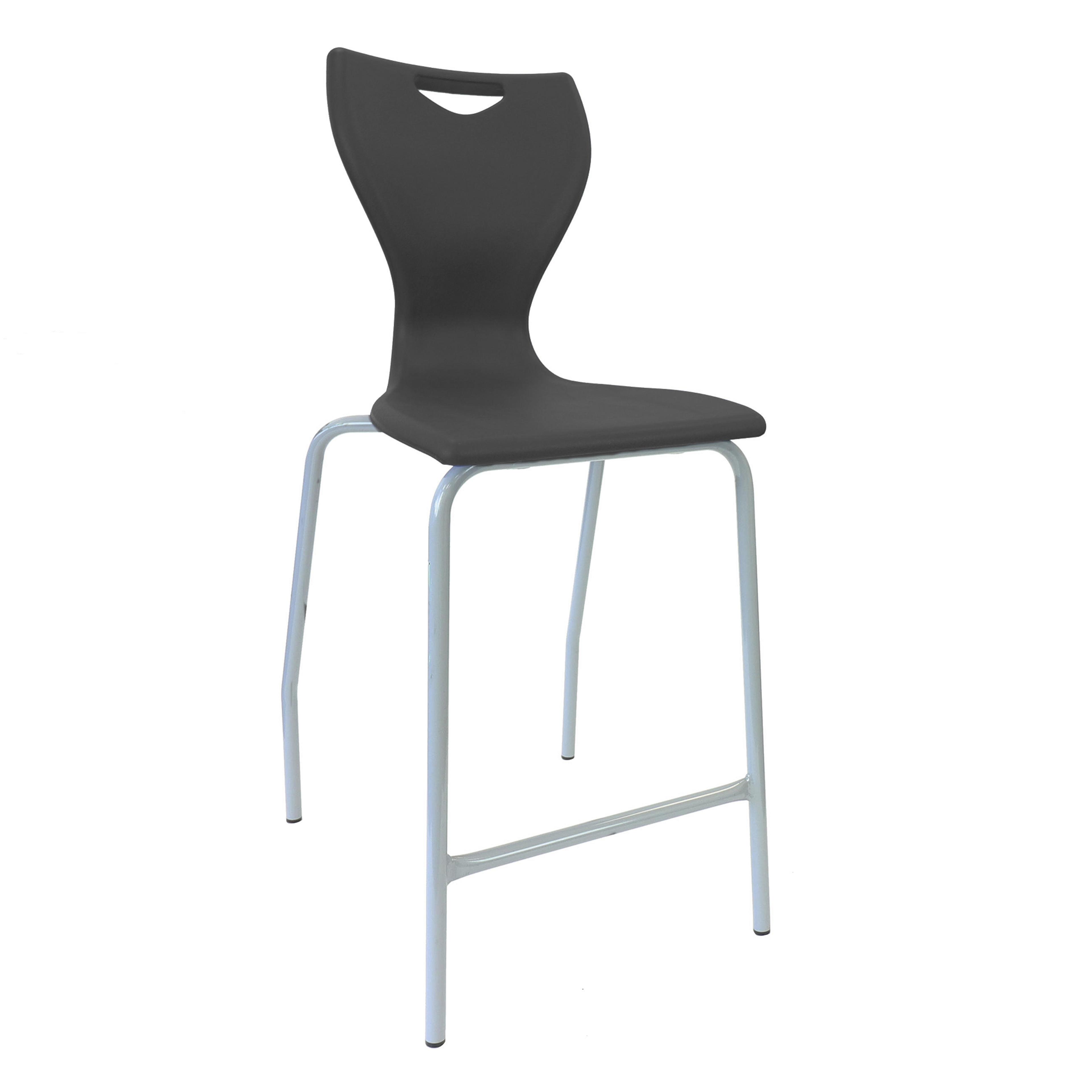 EN70 High Chair Grey Frame Black